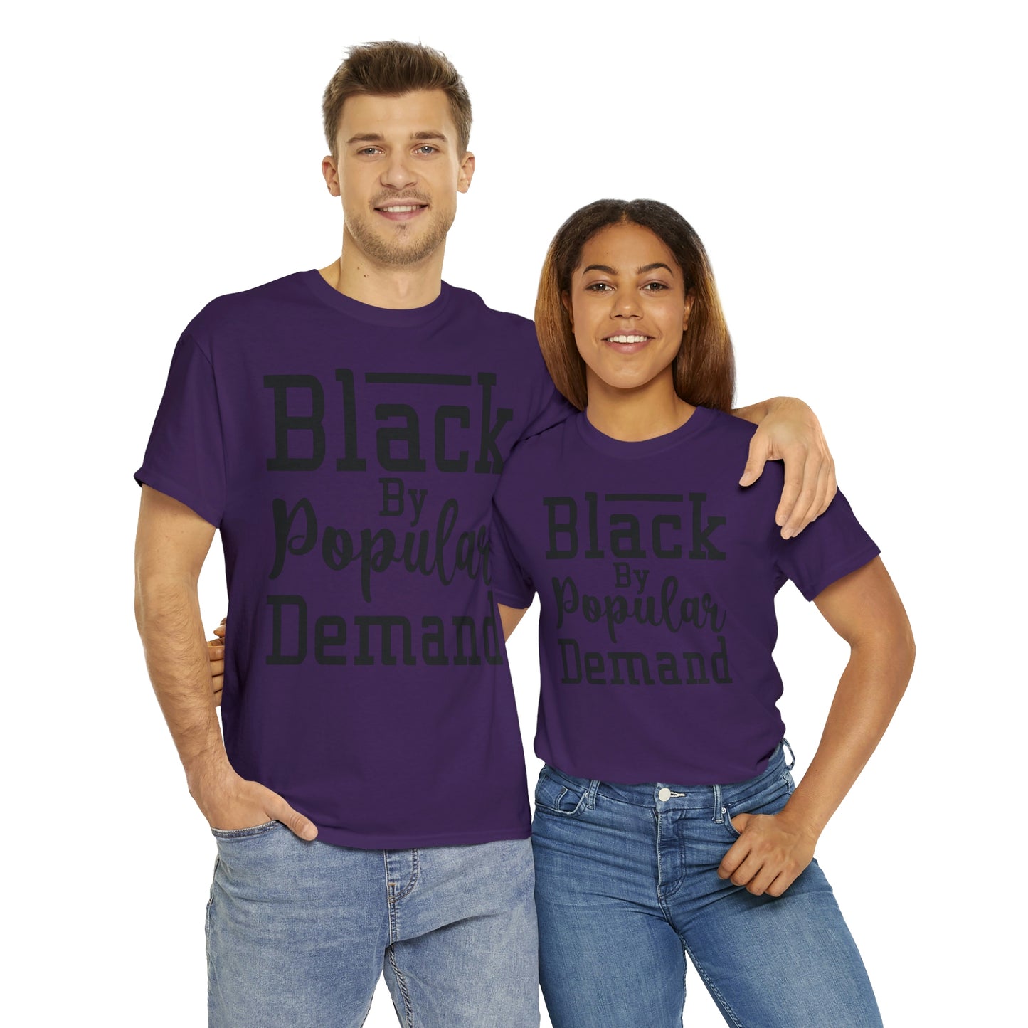 Black Popular Unisex Heavy Cotton Tee