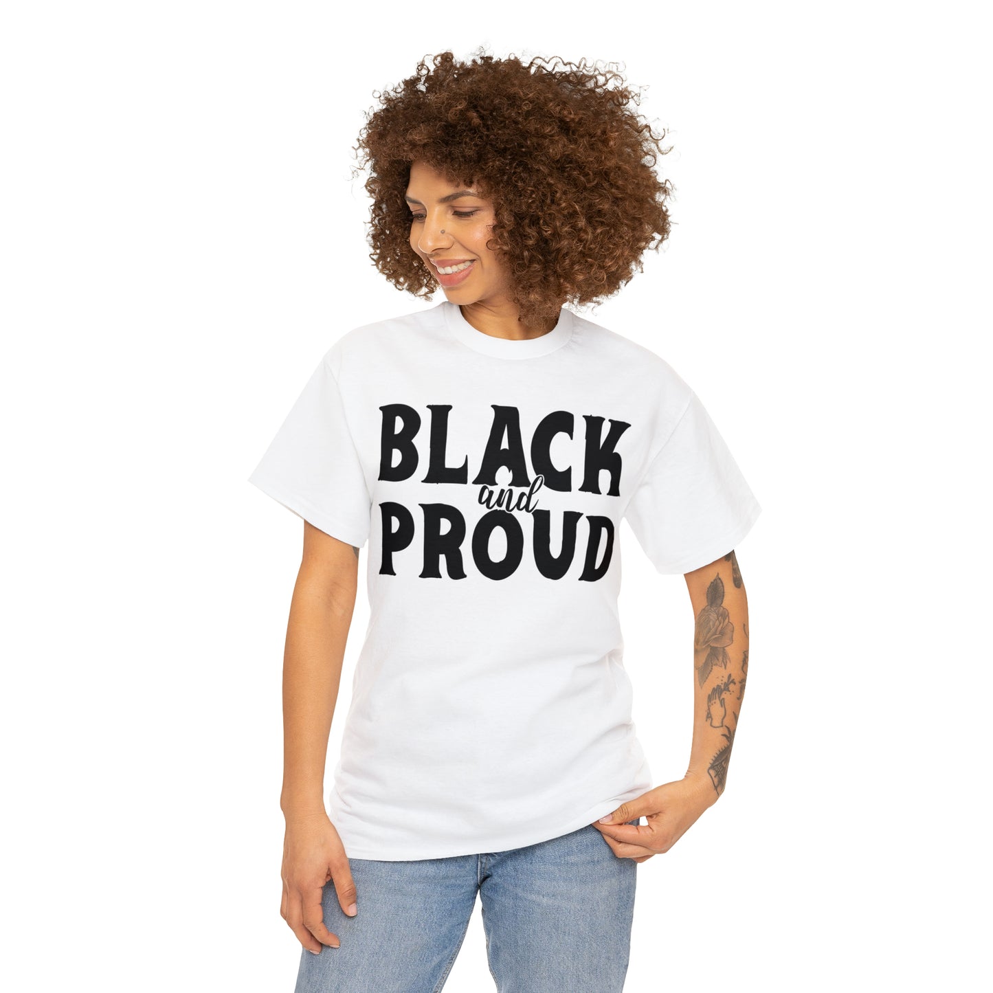 Proud (Vinyl Cut-1Color) Unisex Heavy Cotton Tee