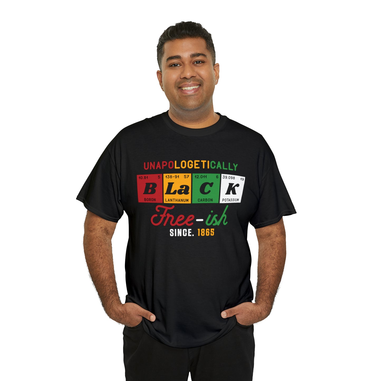 Black-DTF Print Unisex Heavy Cotton Tee