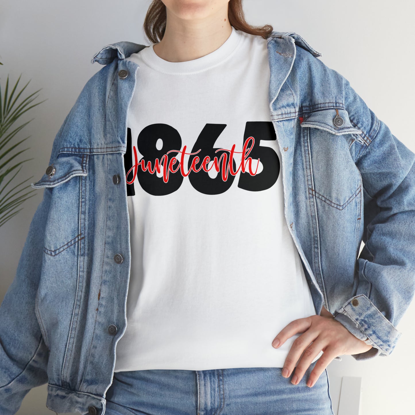 1865 (Vinyl Print-2 Color) Unisex Heavy Cotton Tee