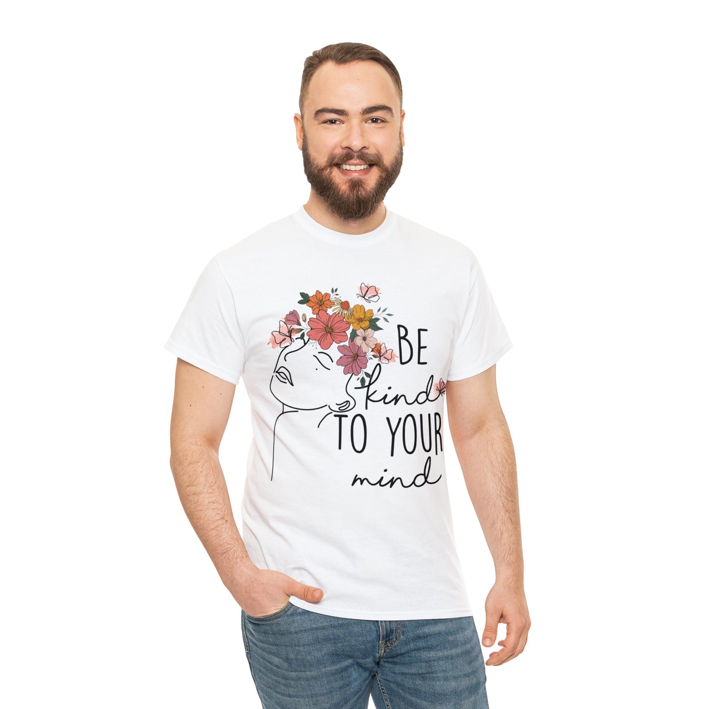 Be Kind to Your Mind Unisex Heavy Cotton Tee