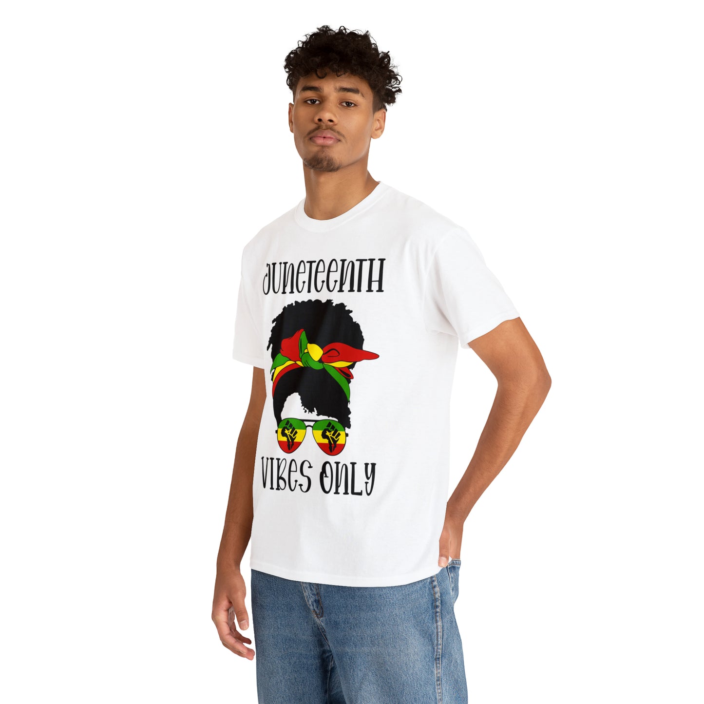 Juneteenth Vibes Unisex Heavy Cotton Tee