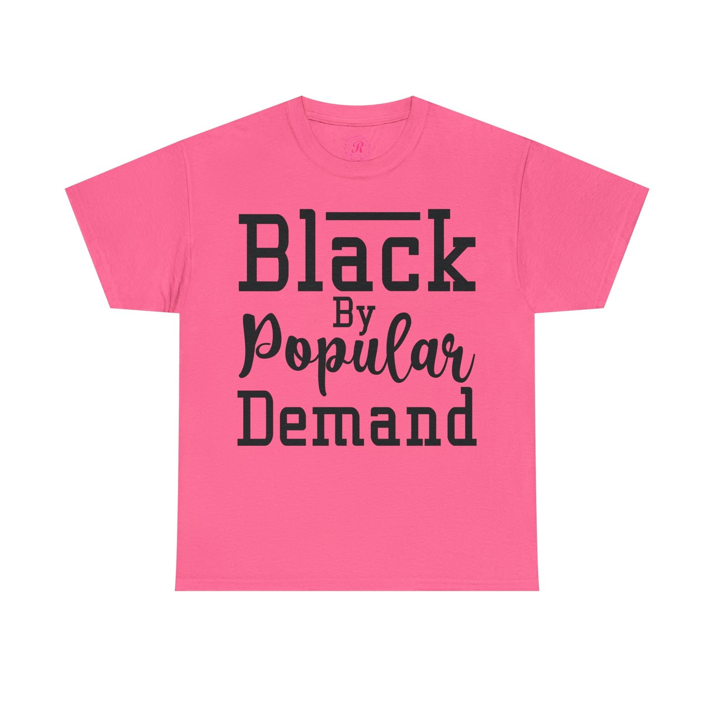 Black Popular Unisex Heavy Cotton Tee