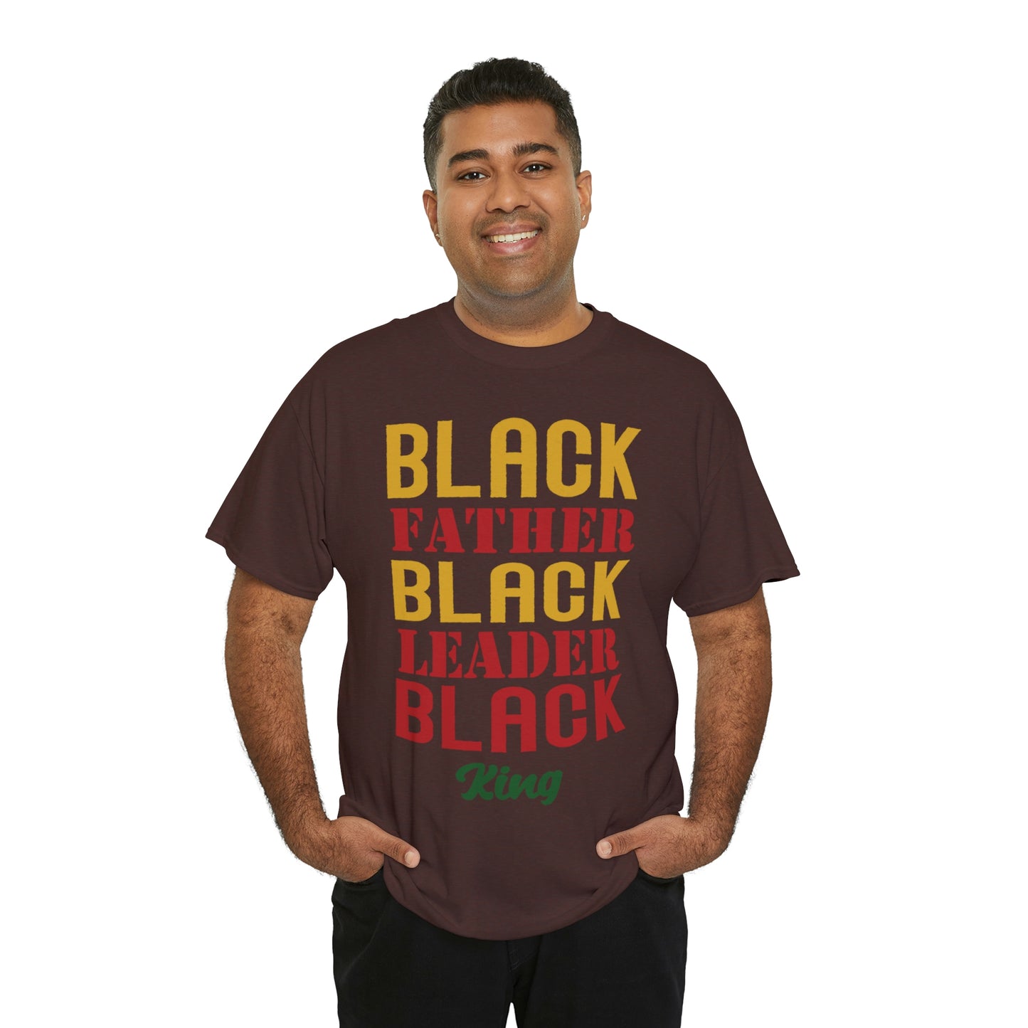 Black Fathers Block Unisex Heavy Cotton Tee