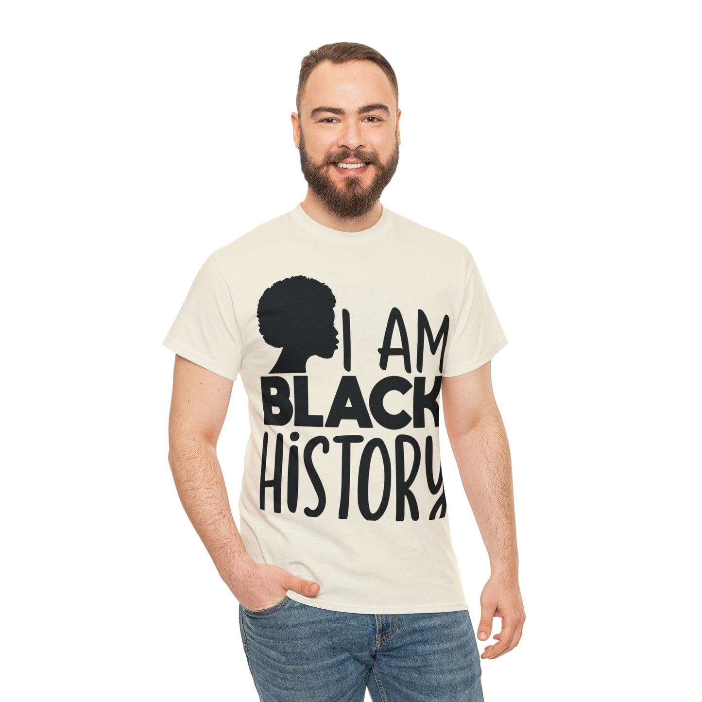 I Am Black History Unisex Heavy Cotton Tee