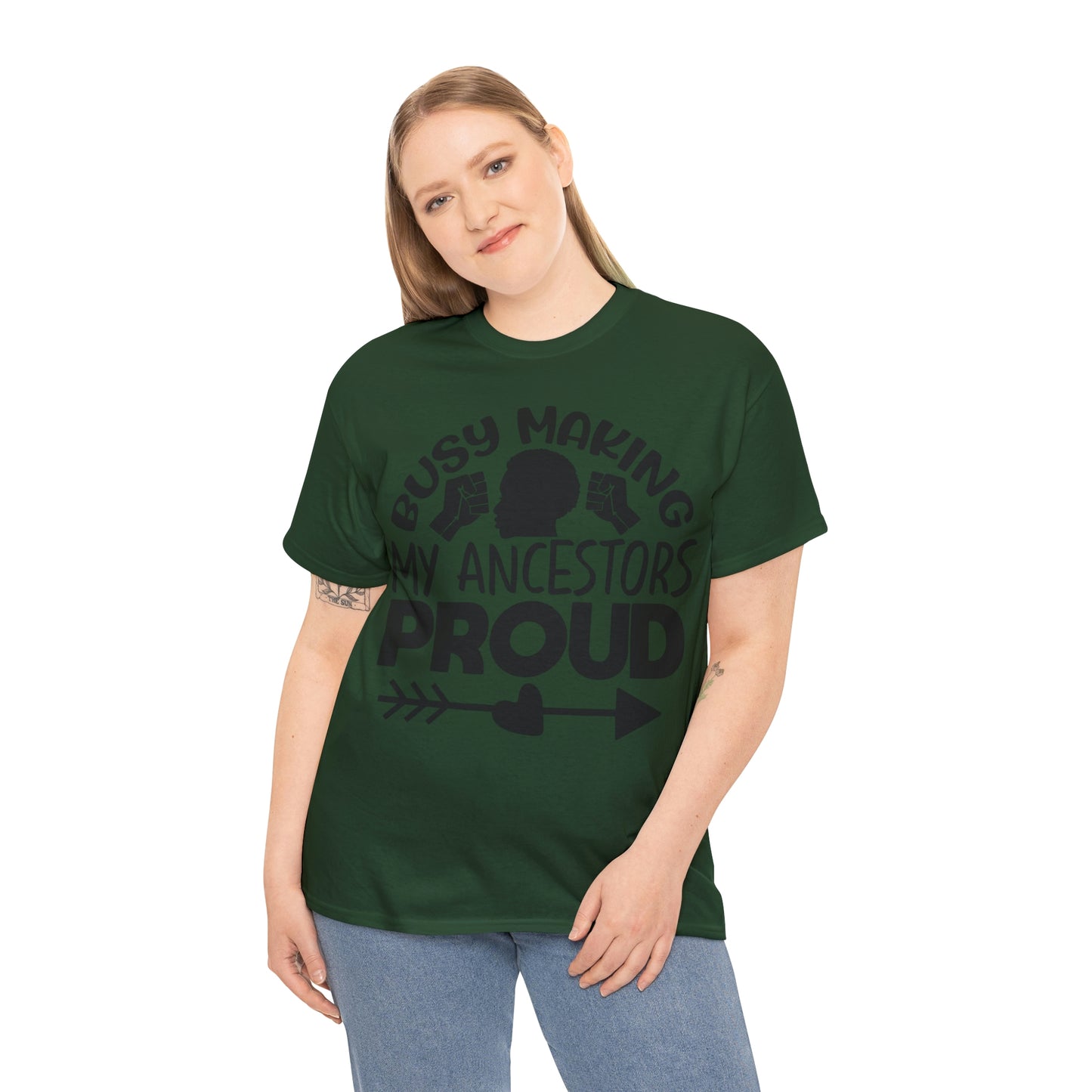 Busy Making Ancestors Unisex Heavy Cotton Tee