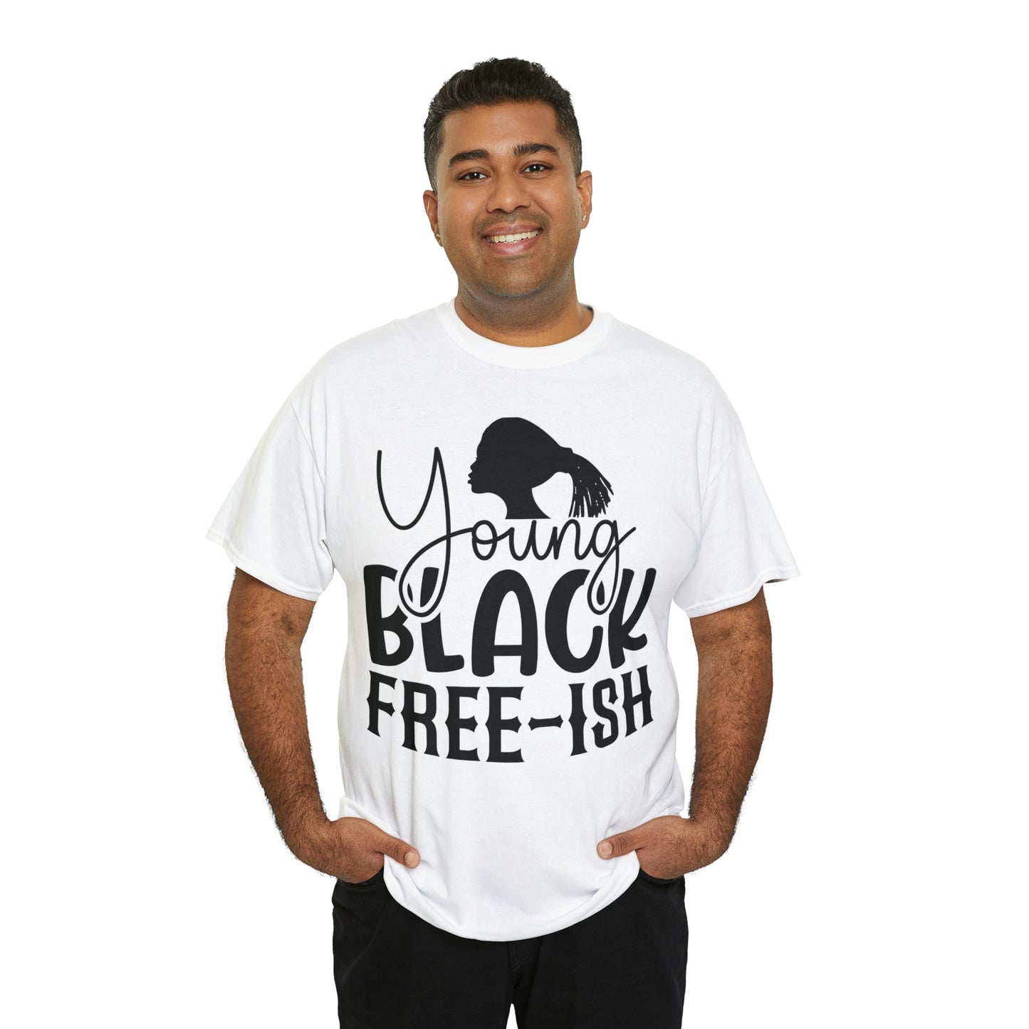 Young Black Unisex Heavy Cotton Tee