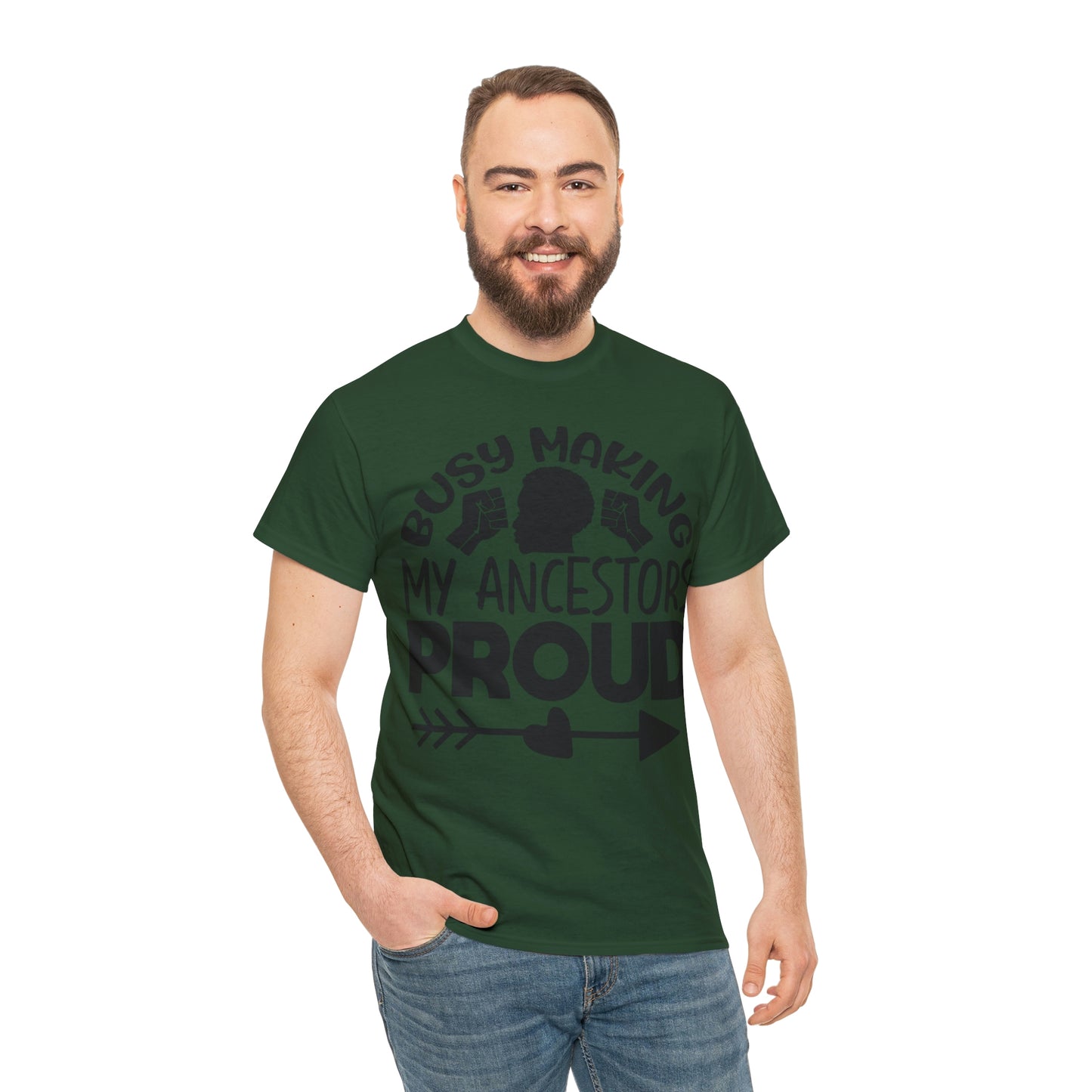 Busy Making Ancestors Unisex Heavy Cotton Tee
