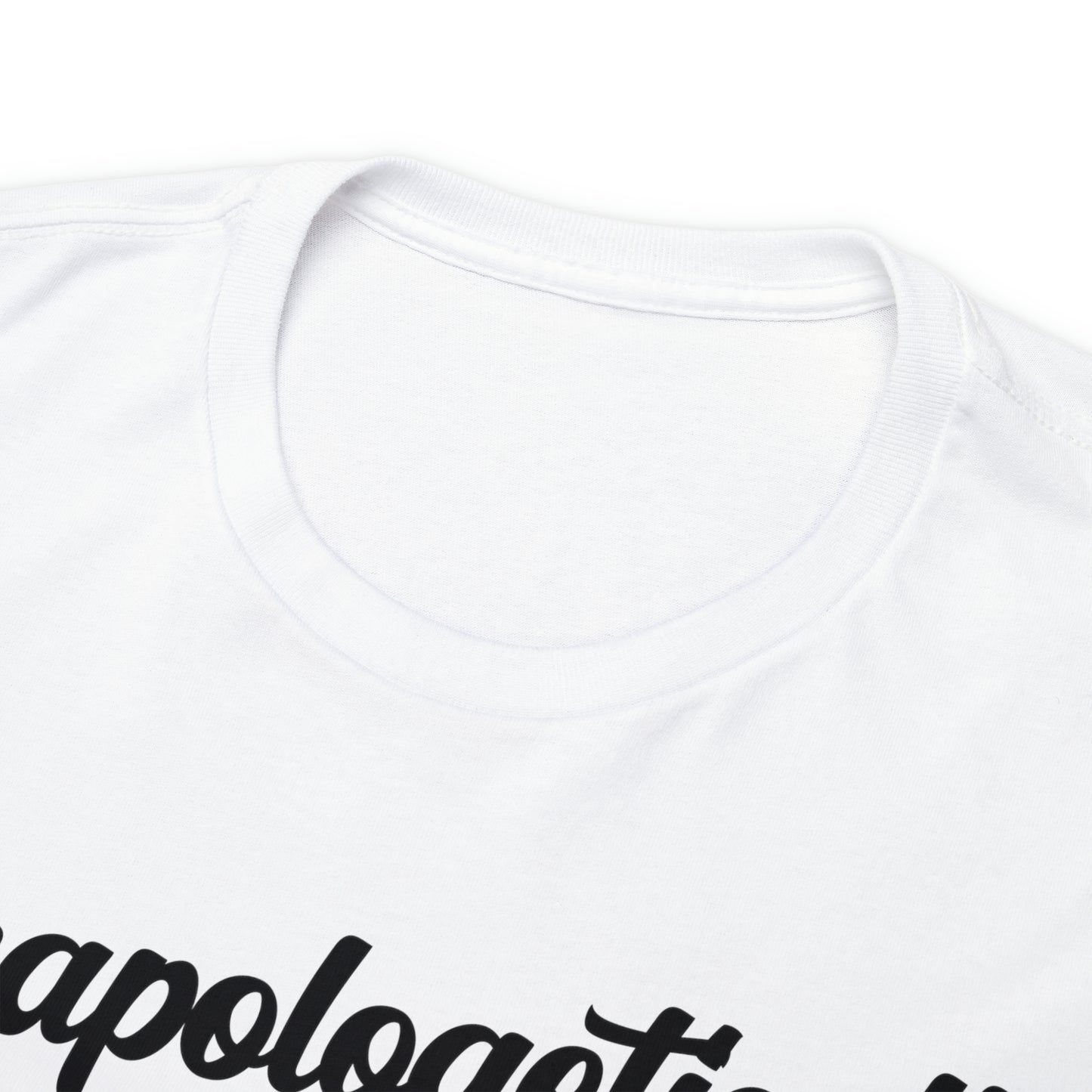 Black (Vinyl Cut-1 Color) Unisex Heavy Cotton Tee
