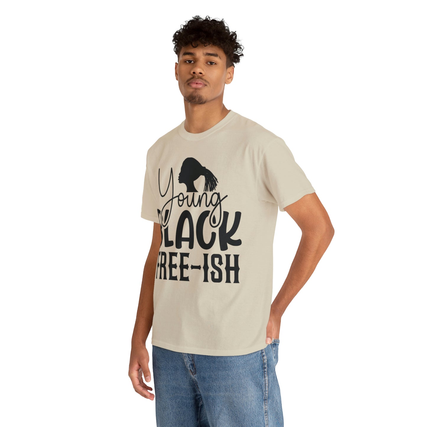 Young Black Unisex Heavy Cotton Tee