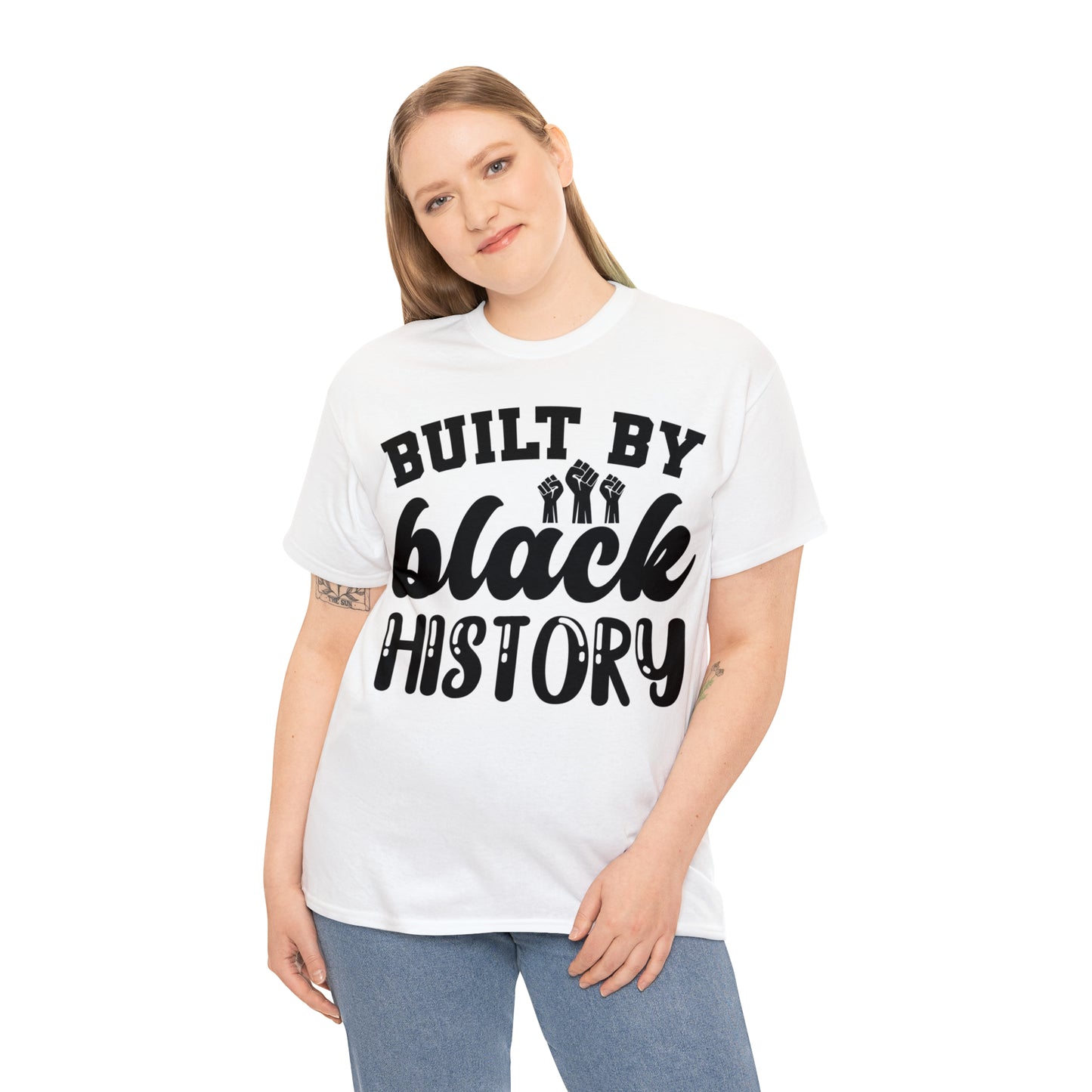 Built (Vinyl Cut-1 Color) Unisex Heavy Cotton Tee