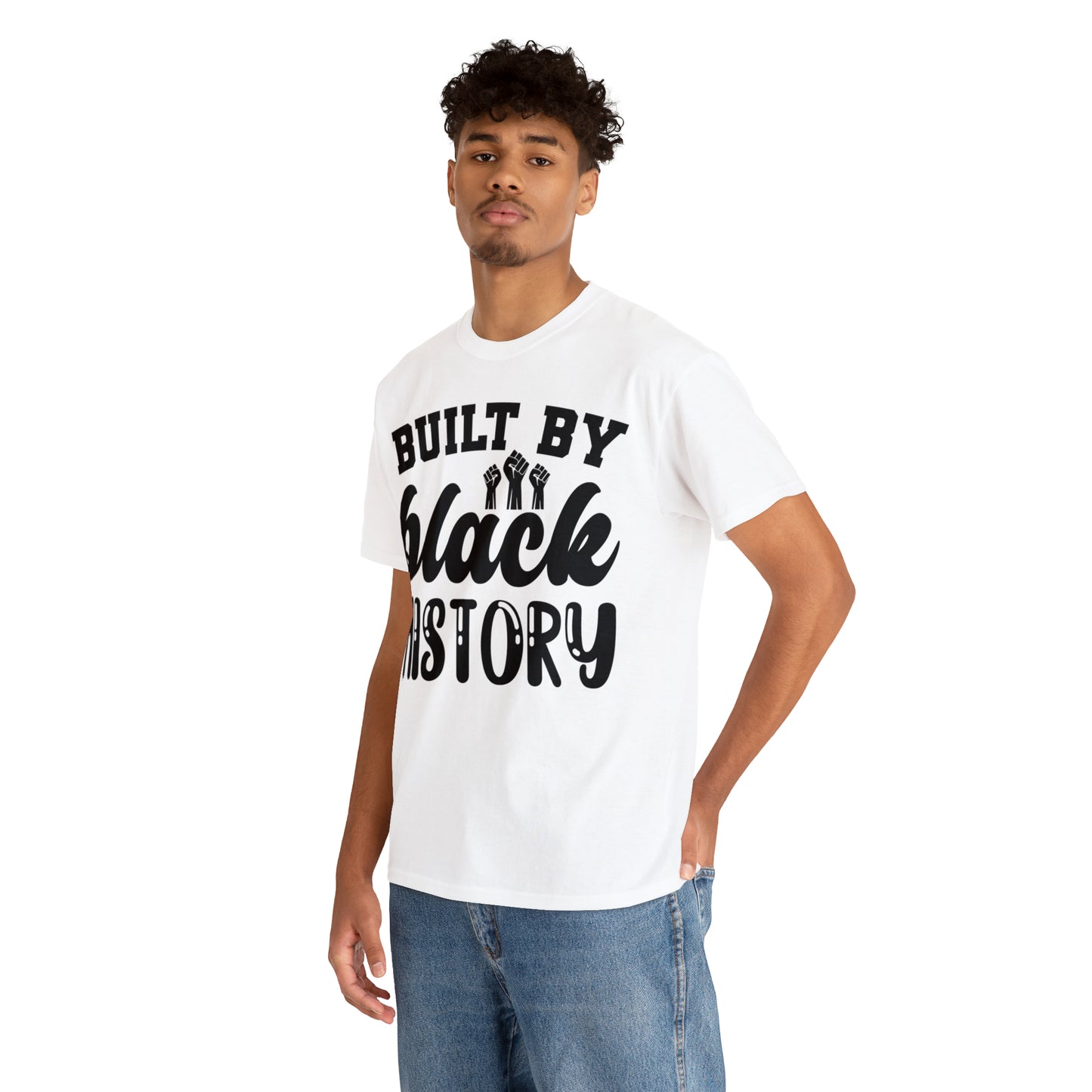 Built (Vinyl Cut-1 Color) Unisex Heavy Cotton Tee