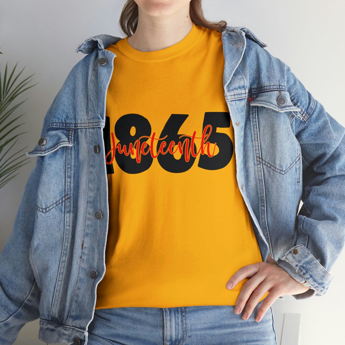 Juneteenth-Red Unisex Heavy Cotton Tee