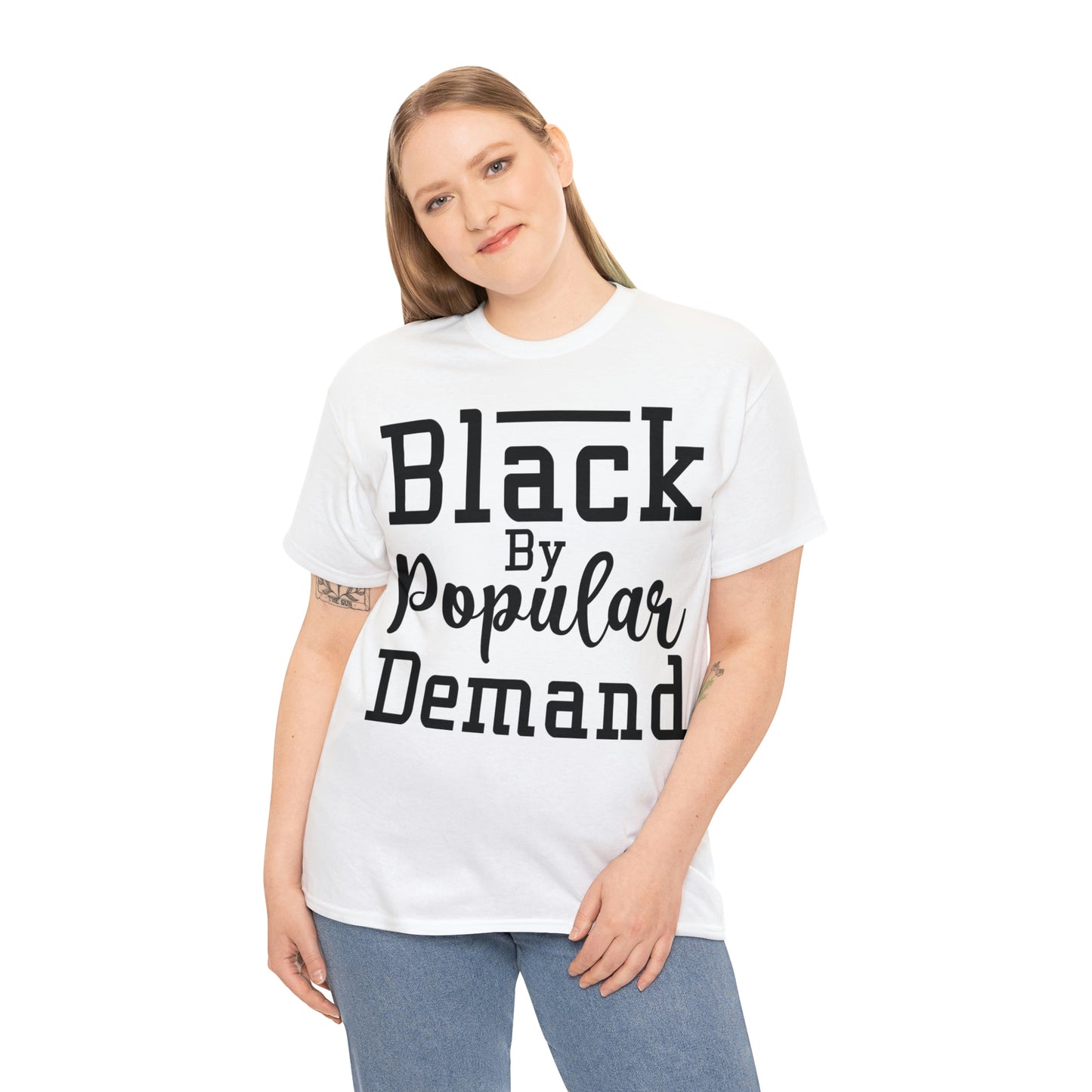 Black Popular Unisex Heavy Cotton Tee