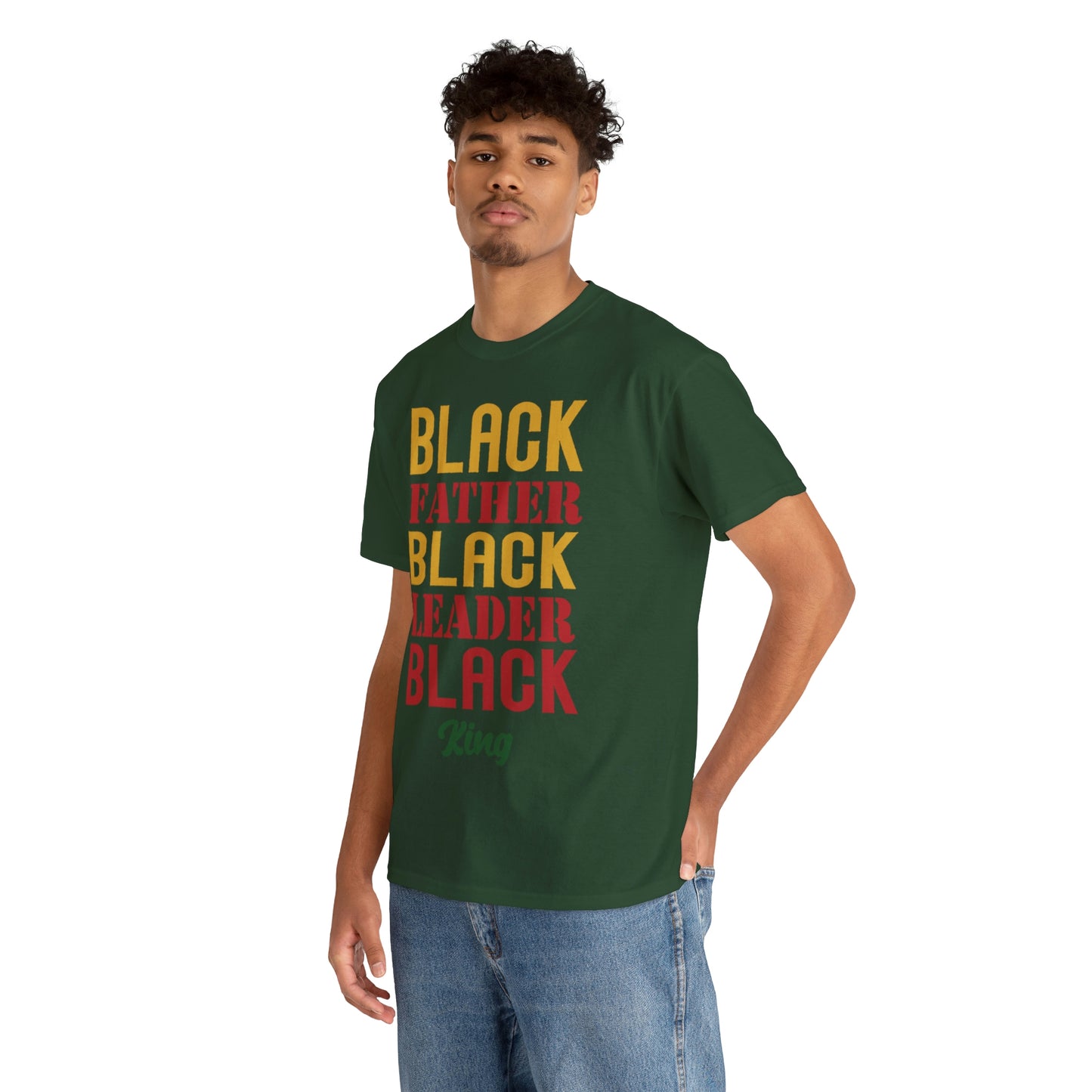 Black Fathers Block Unisex Heavy Cotton Tee