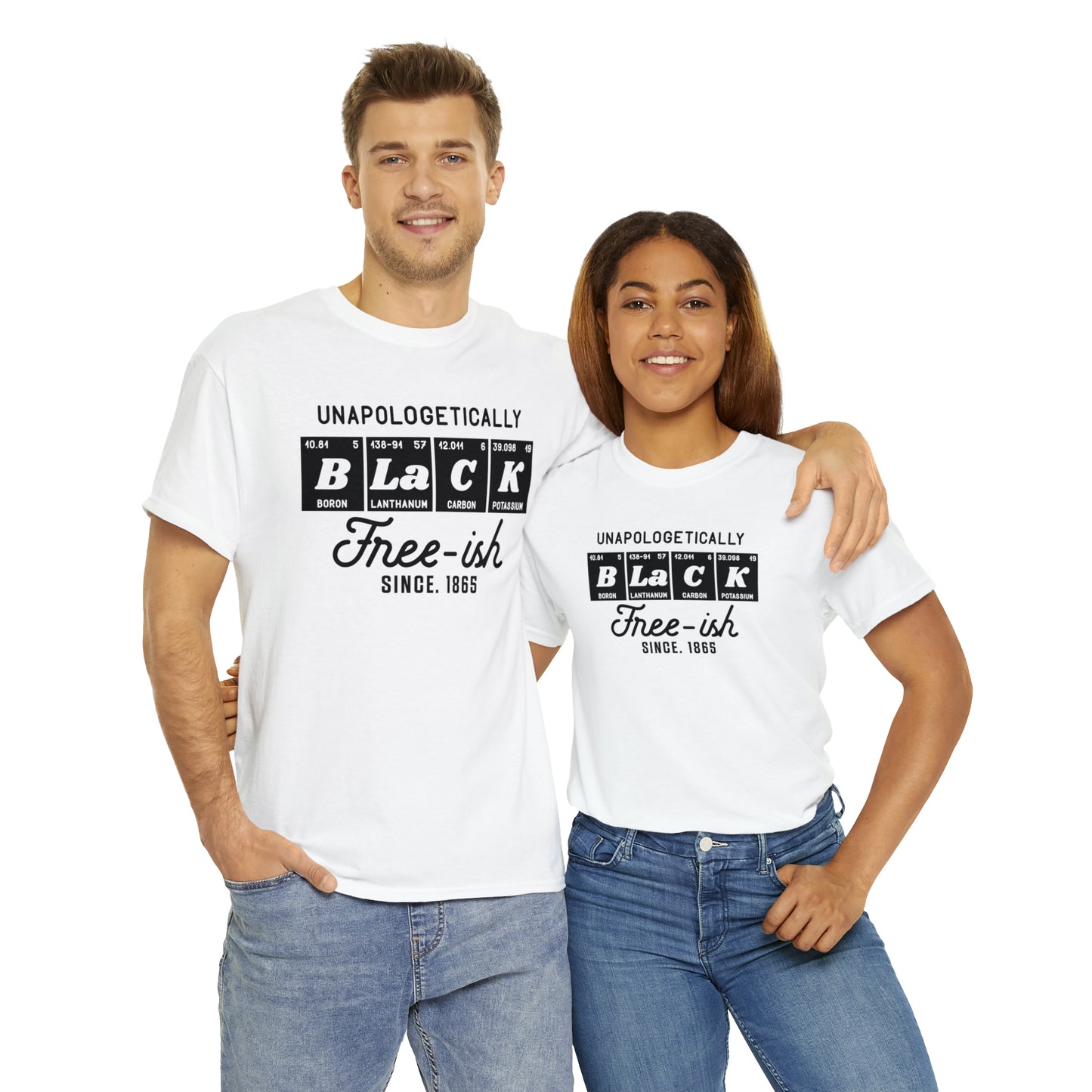 Free-Ish (Vinyl Cut-1 Color) Unisex Heavy Cotton Tee