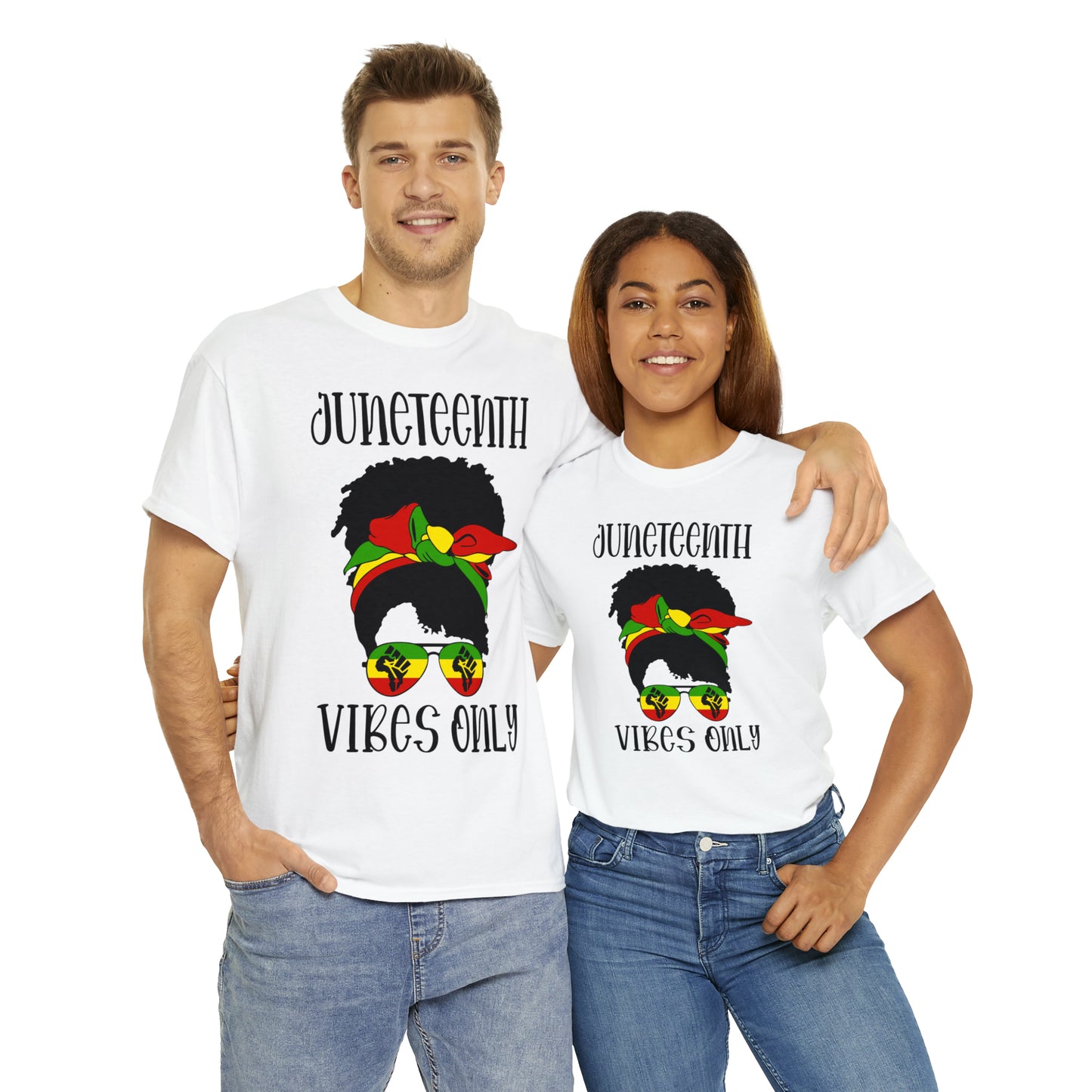 Juneteenth Vibes Unisex Heavy Cotton Tee