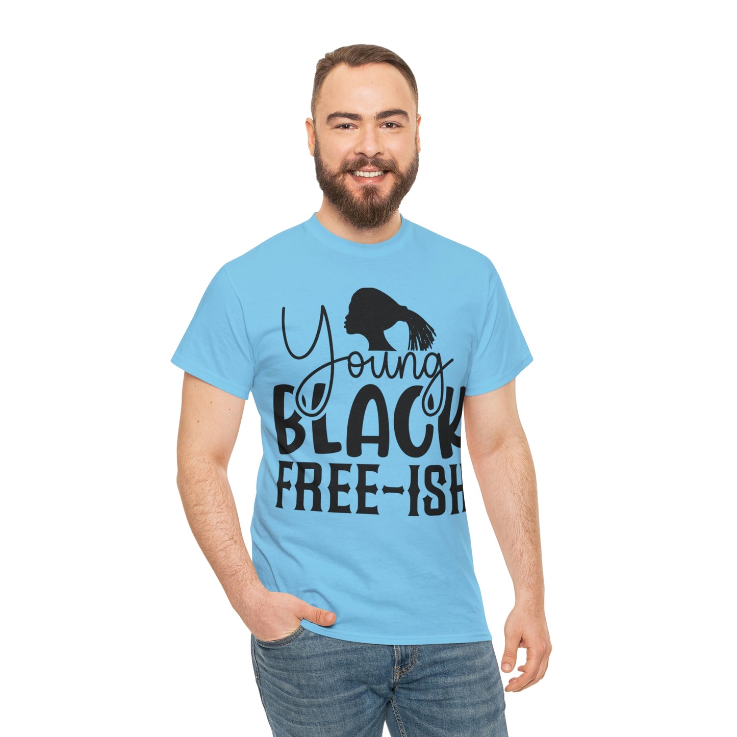 Young Black Unisex Heavy Cotton Tee