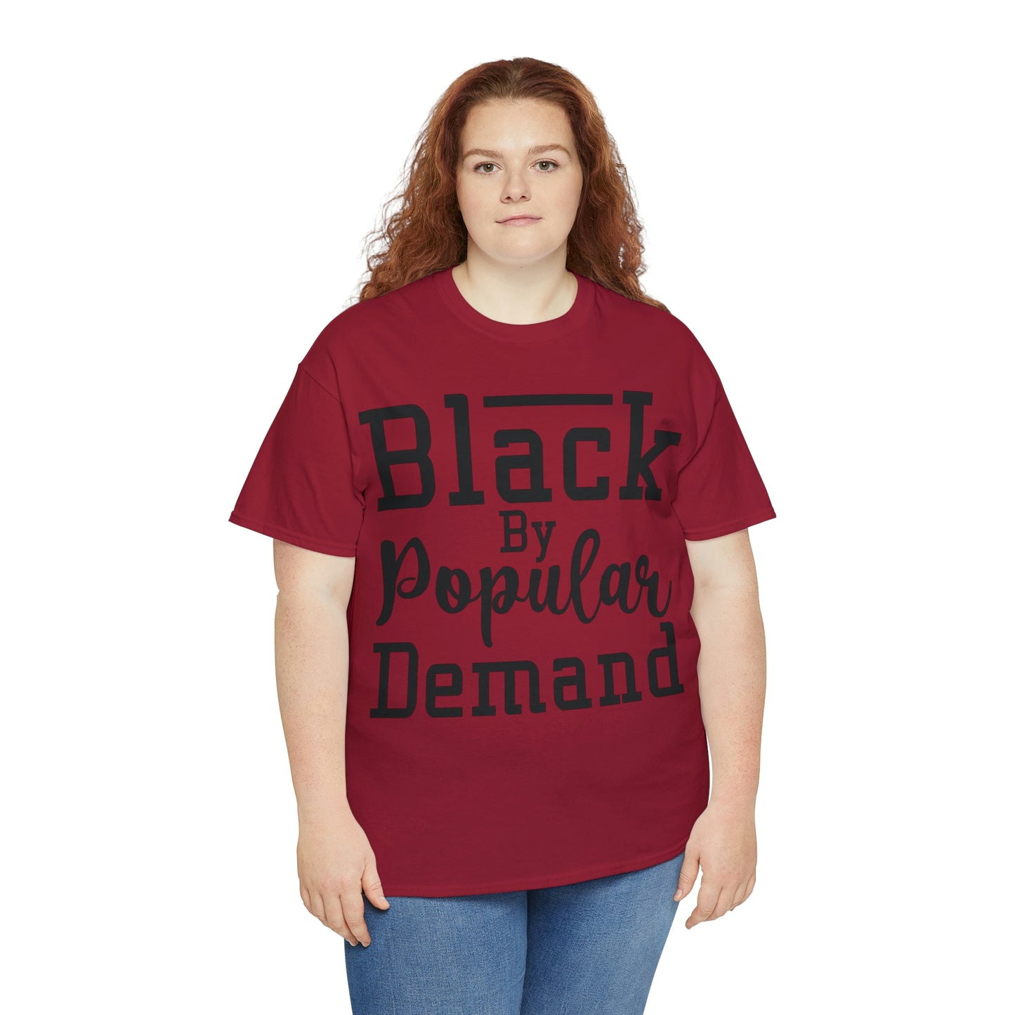Black Popular Unisex Heavy Cotton Tee