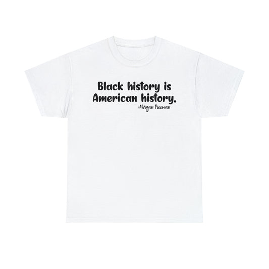 Amer Hist (Vinyl Cut-1 Color) Unisex Heavy Cotton Tee