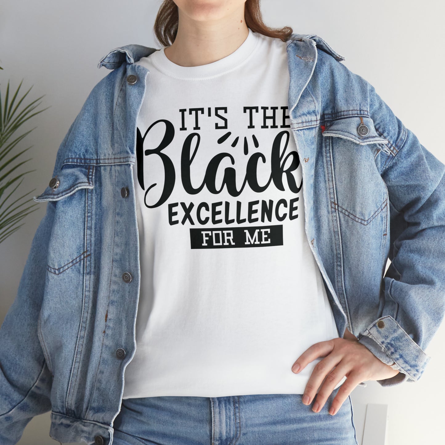 Black Excellence (Vinyl-1 color) Unisex Heavy Cotton Tee