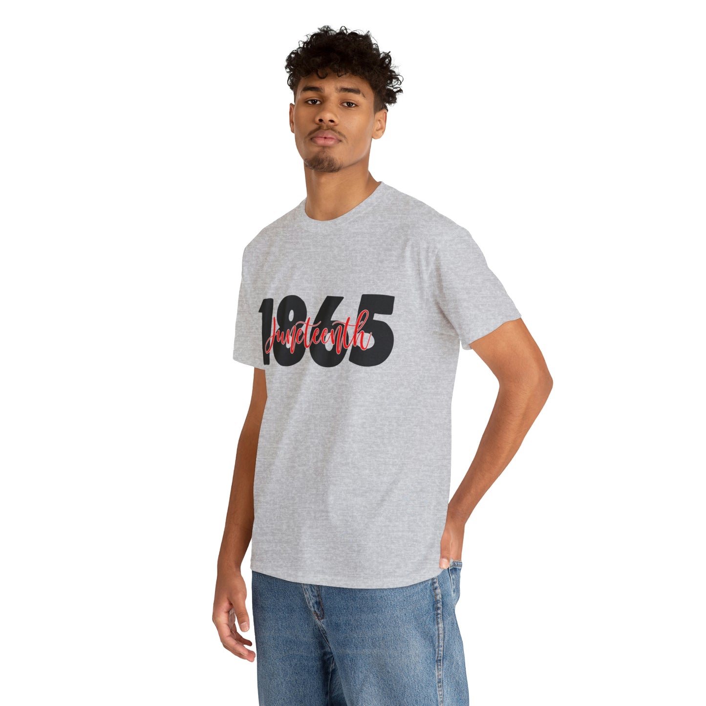 Juneteenth-Red Unisex Heavy Cotton Tee