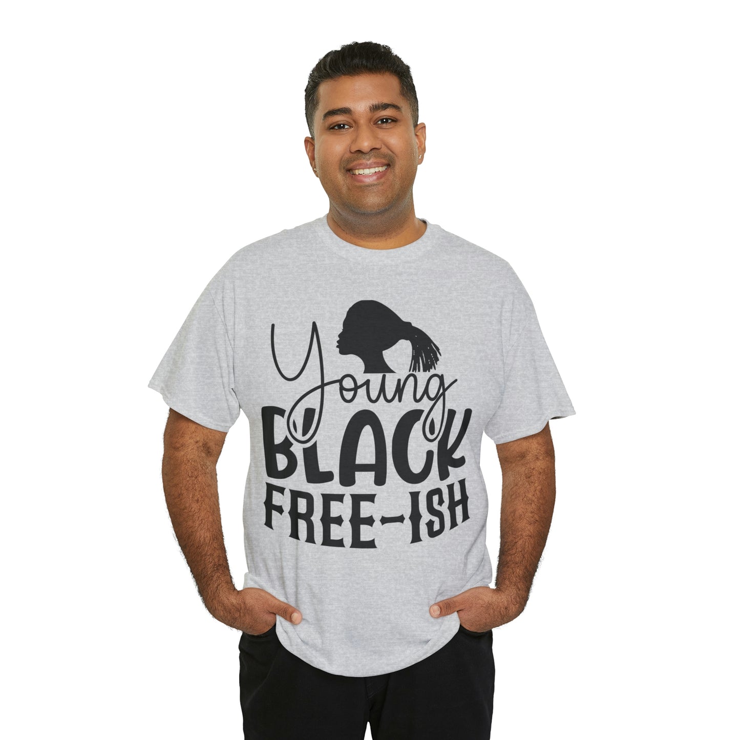 Young Black Unisex Heavy Cotton Tee