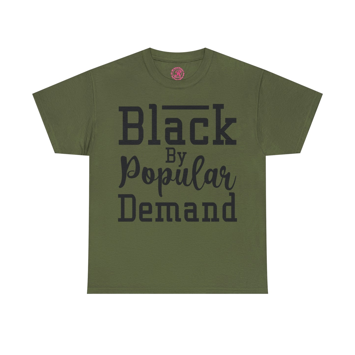 Black Popular Unisex Heavy Cotton Tee