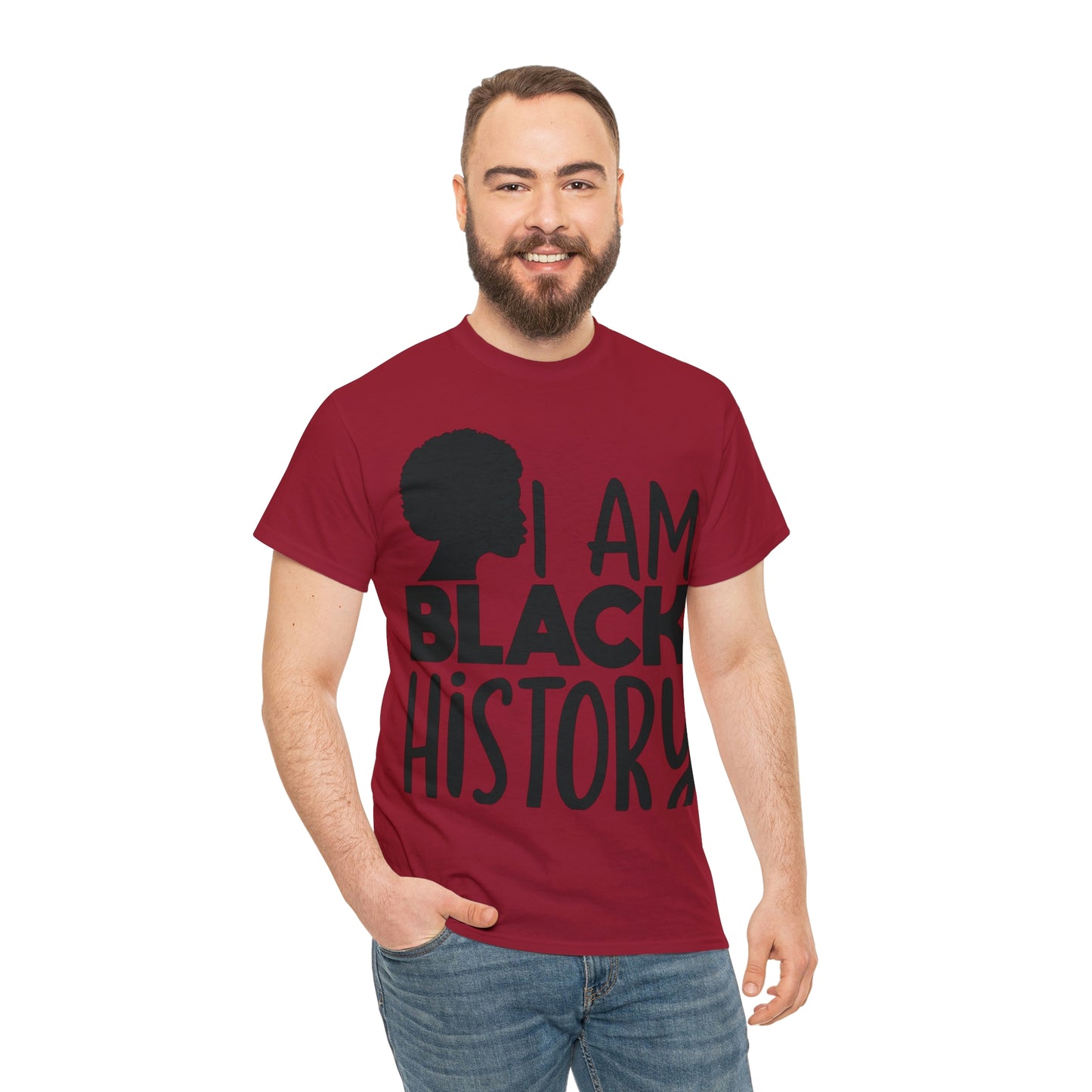 I Am Black History Unisex Heavy Cotton Tee