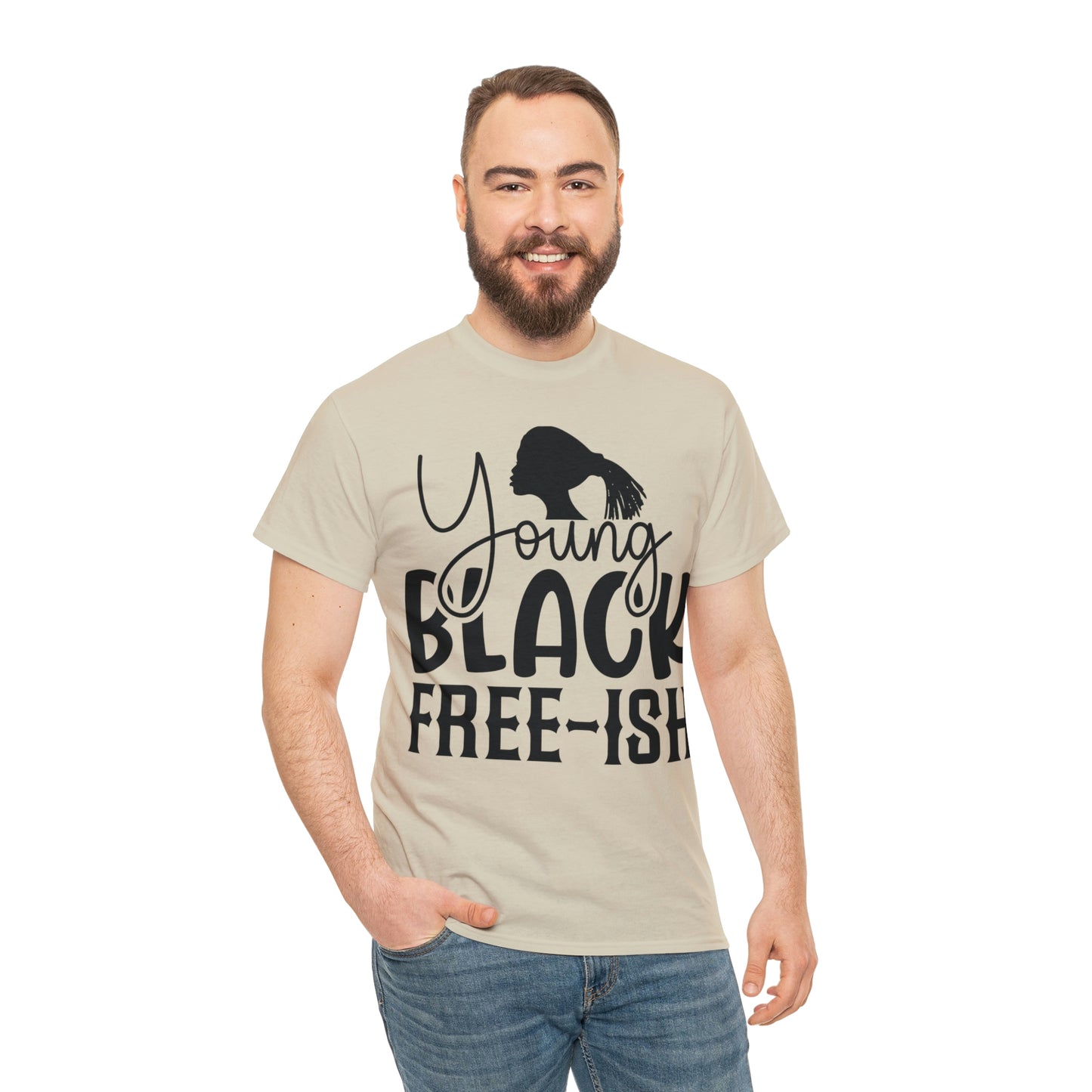 Young Black Unisex Heavy Cotton Tee