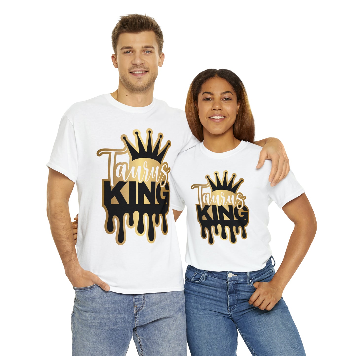 Taurus King DTF Print Unisex Heavy Cotton Tee
