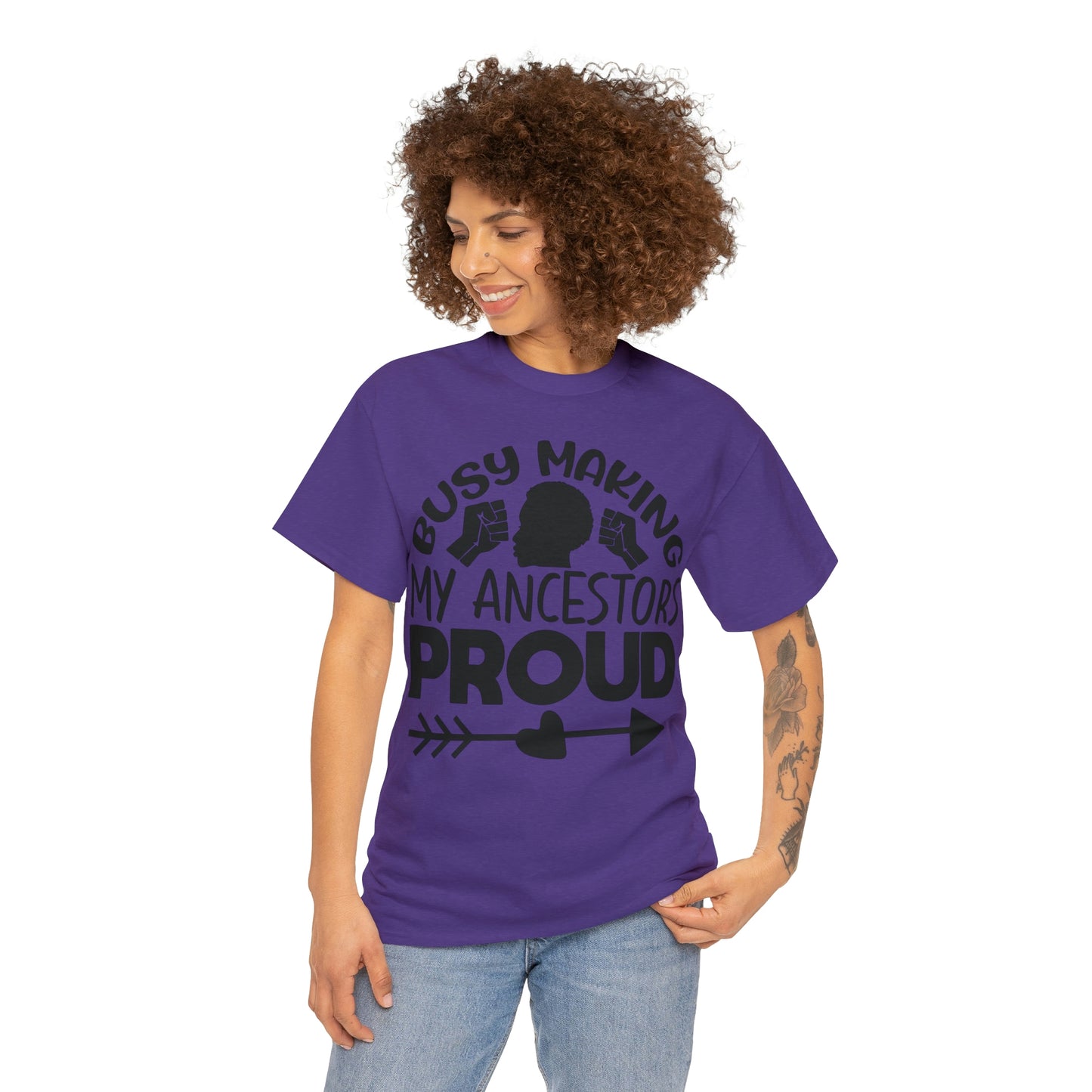 Busy Making Ancestors Unisex Heavy Cotton Tee