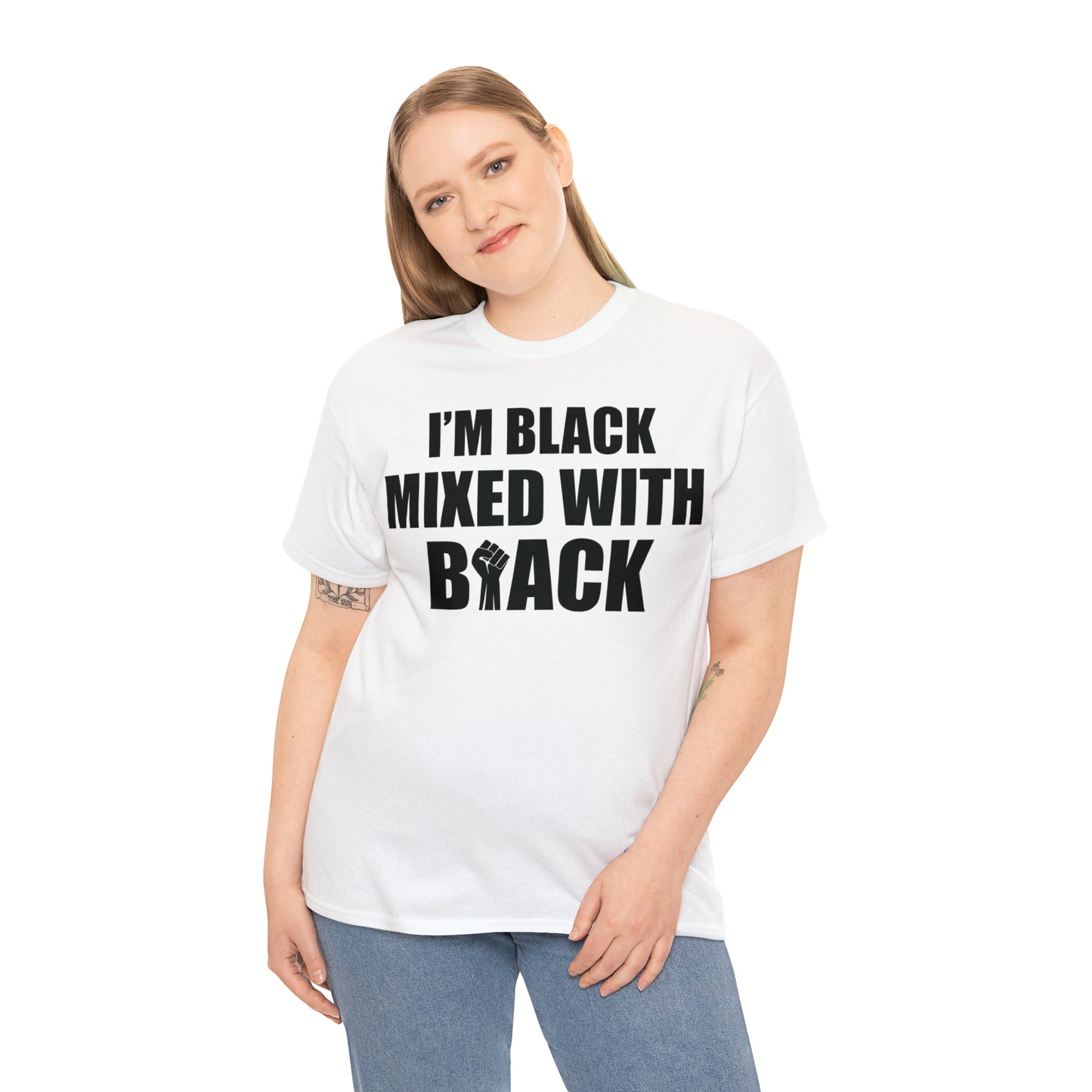 Mixed (Vinyl Cut-1 Color) Unisex Heavy Cotton Tee