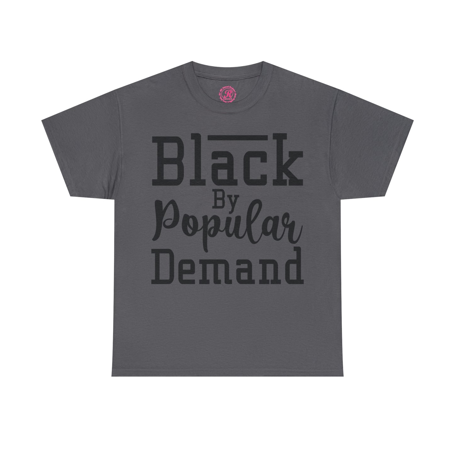 Black Popular Unisex Heavy Cotton Tee