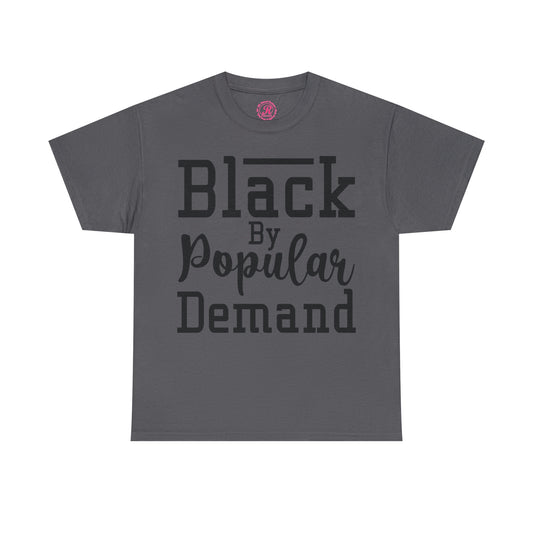 Black Popular Unisex Heavy Cotton Tee