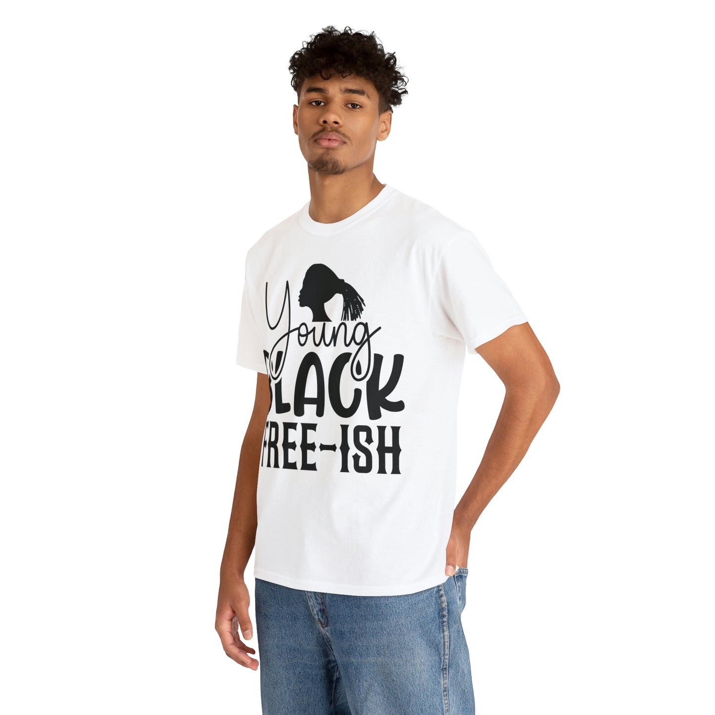 Young Black Unisex Heavy Cotton Tee