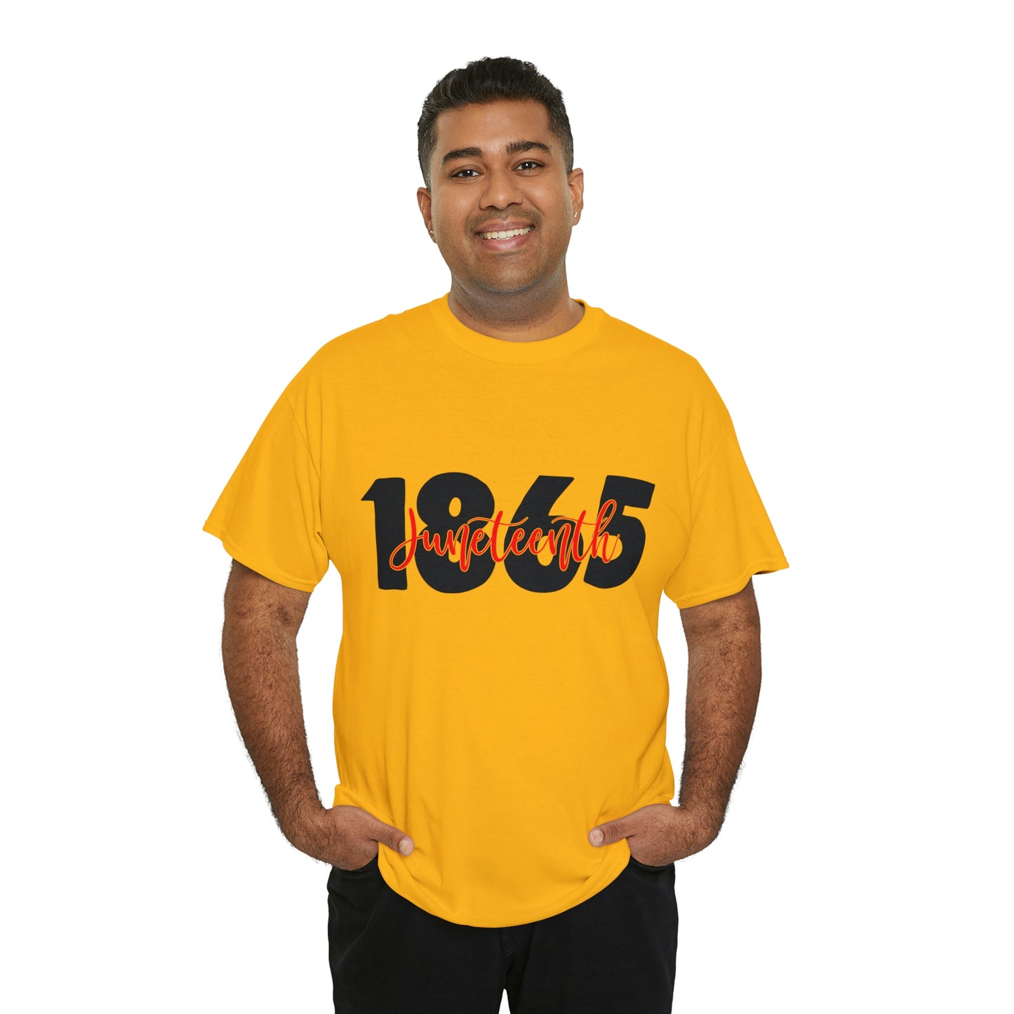 Juneteenth-Red Unisex Heavy Cotton Tee