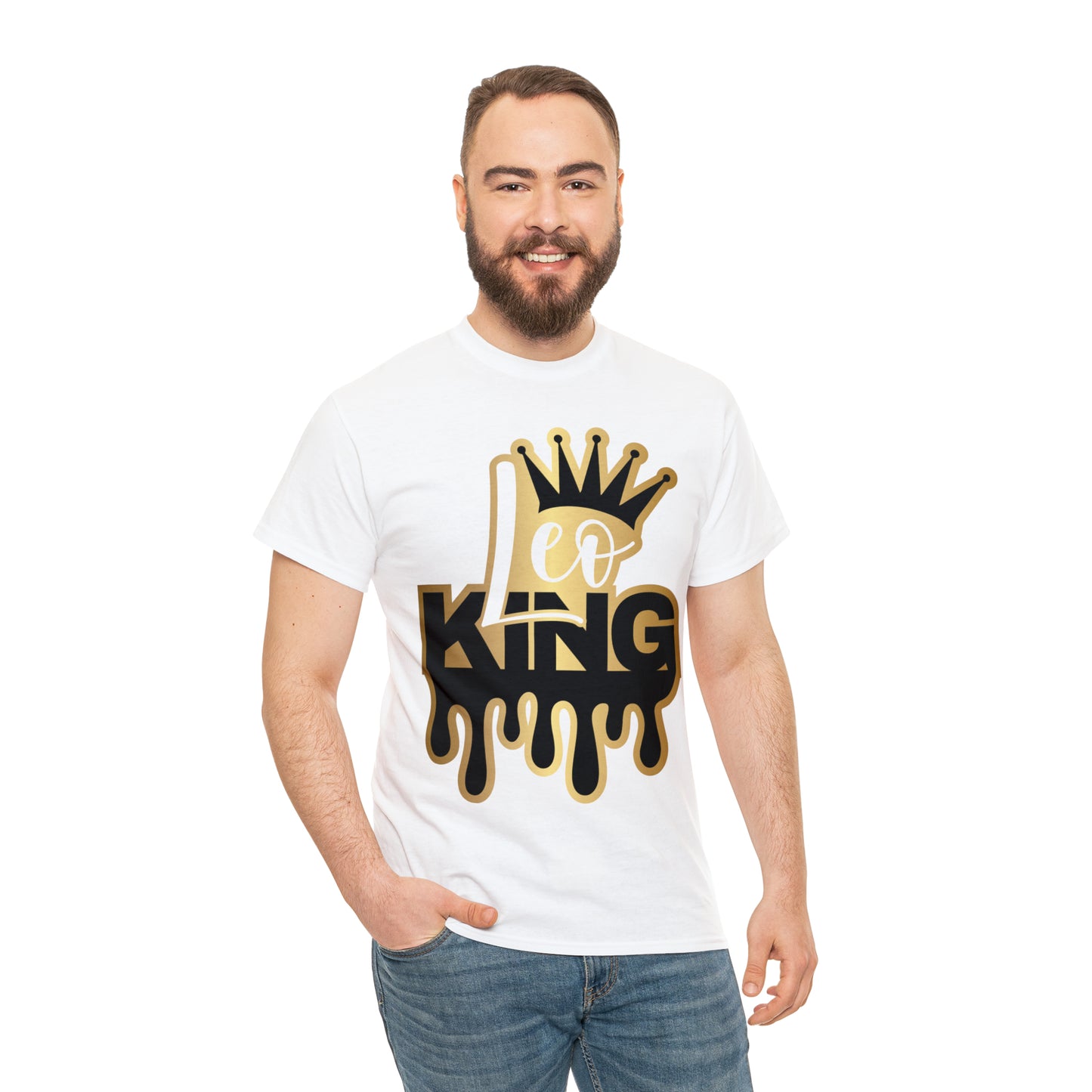 Leo King DTF Print Unisex Heavy Cotton Tee