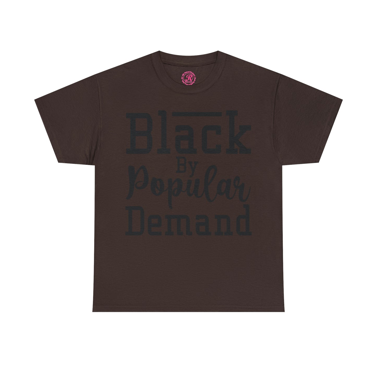 Black Popular Unisex Heavy Cotton Tee