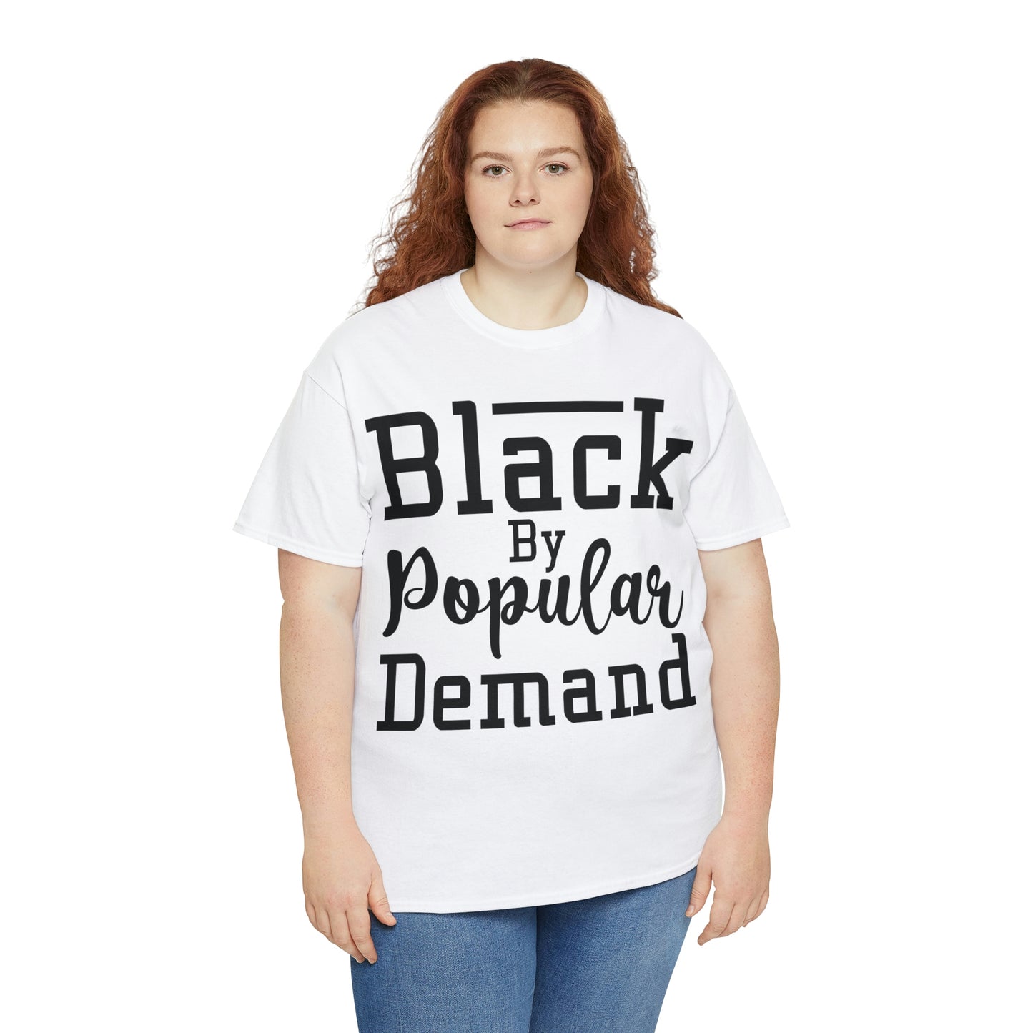 Black Popular Unisex Heavy Cotton Tee