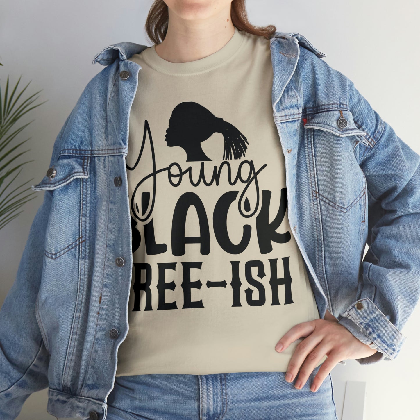 Young Black Unisex Heavy Cotton Tee