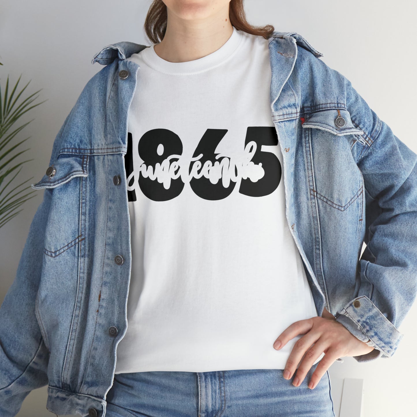 1865 (Vinyl Print-1 Color) Unisex Heavy Cotton Tee