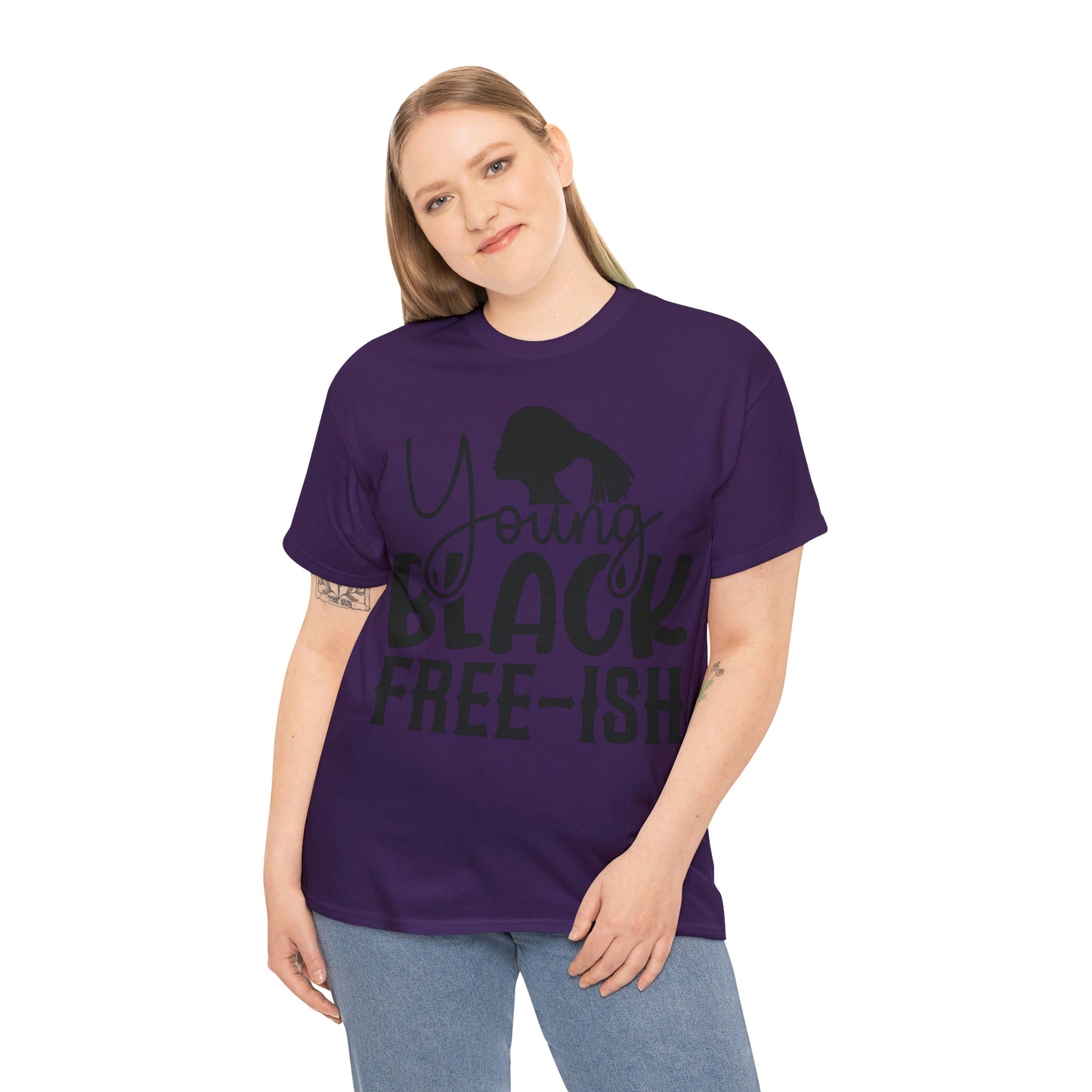 Young Black Unisex Heavy Cotton Tee