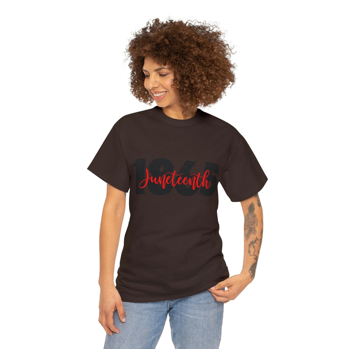 Juneteenth-Red Unisex Heavy Cotton Tee