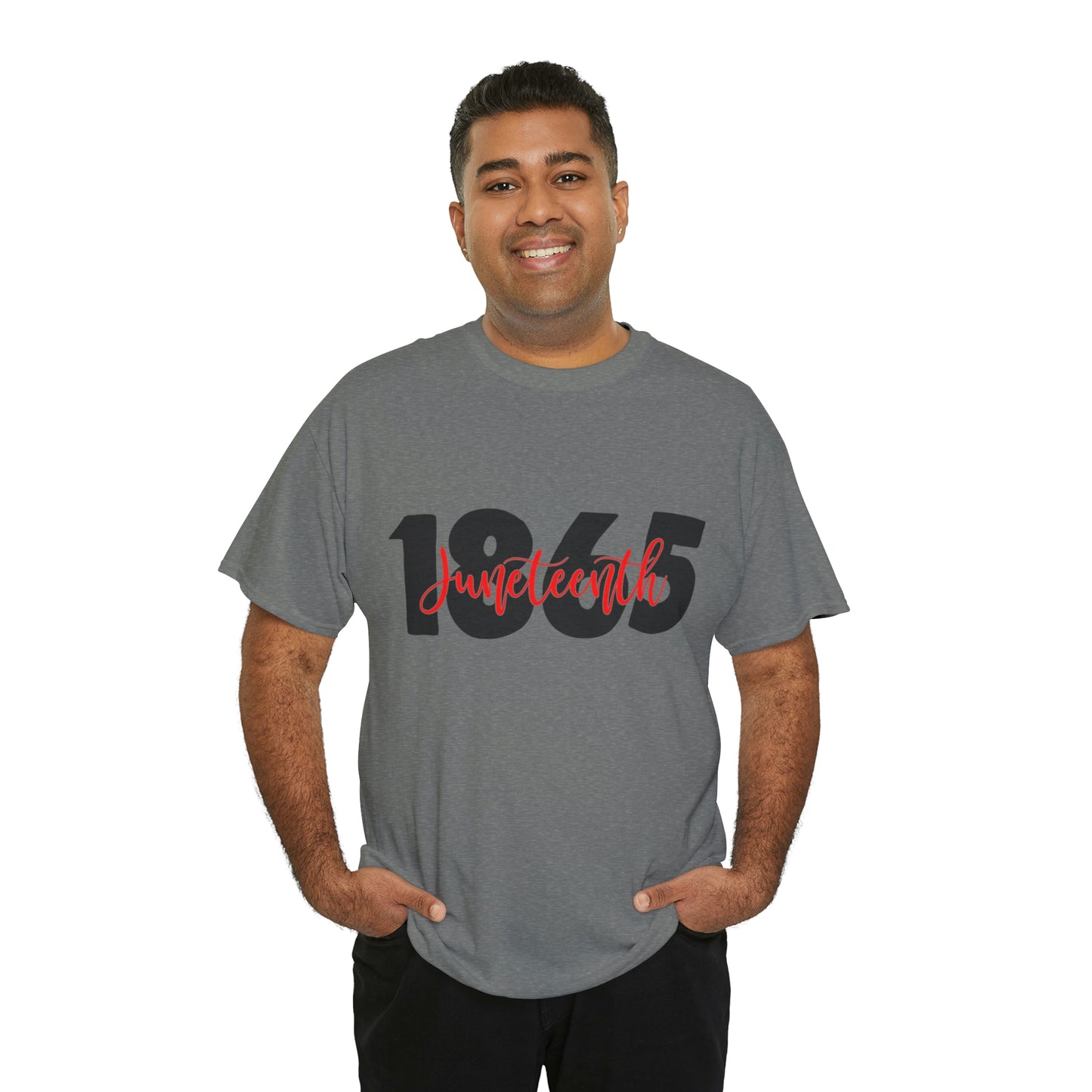 Juneteenth-Red Unisex Heavy Cotton Tee