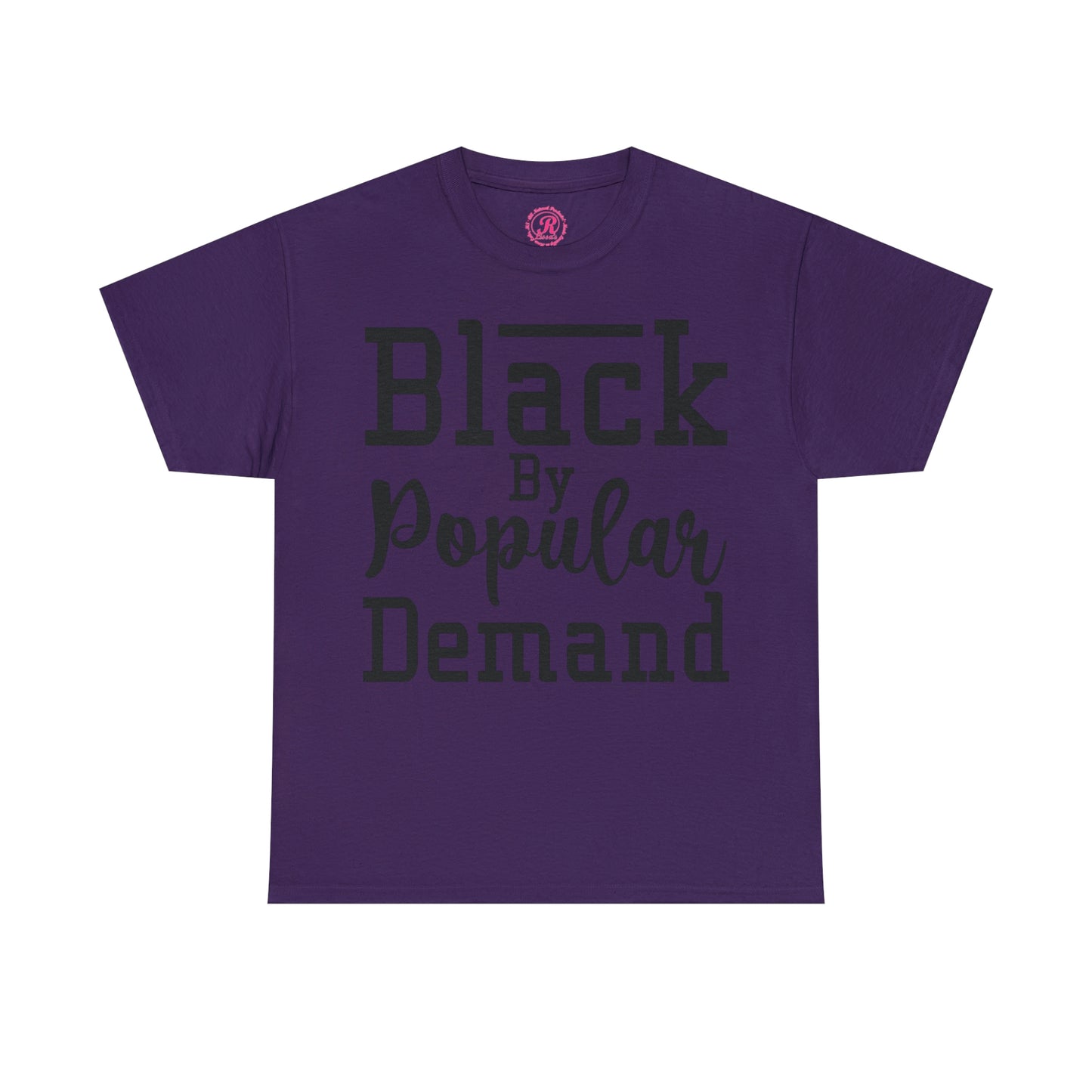 Black Popular Unisex Heavy Cotton Tee