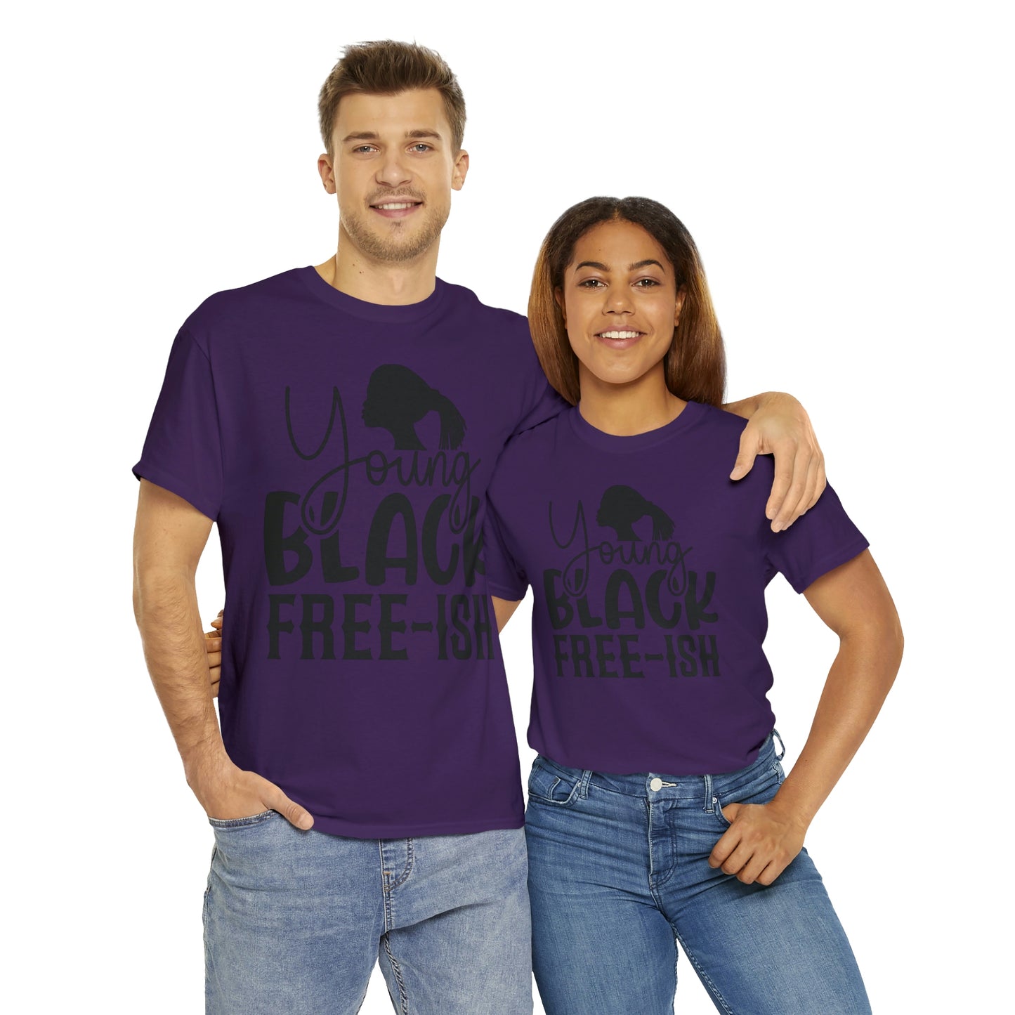 Young Black Unisex Heavy Cotton Tee