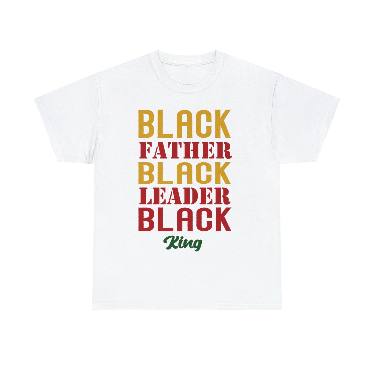 Black King DTF Print Unisex Heavy Cotton Tee