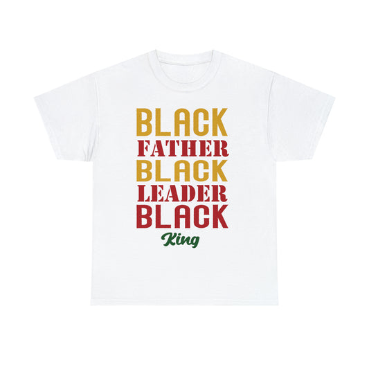 Black King DTF Print Unisex Heavy Cotton Tee