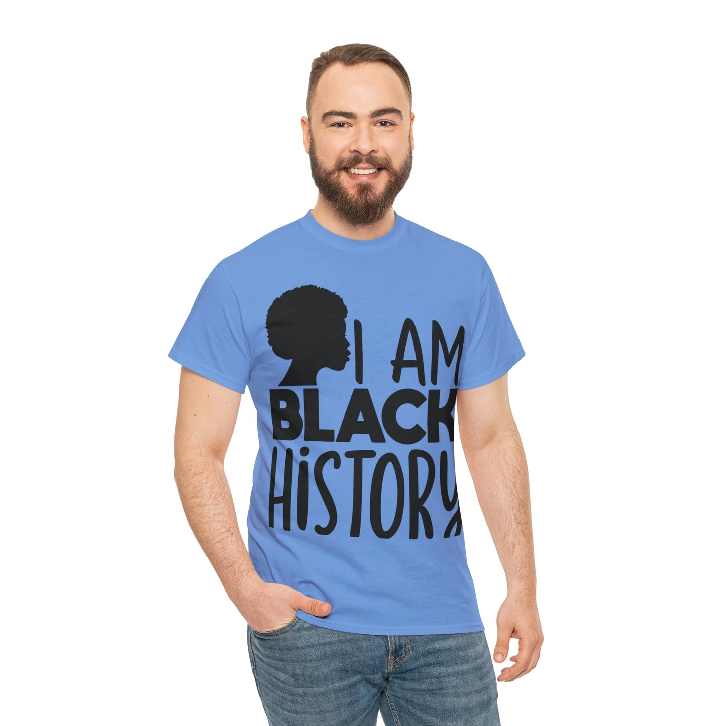 I Am Black History Unisex Heavy Cotton Tee